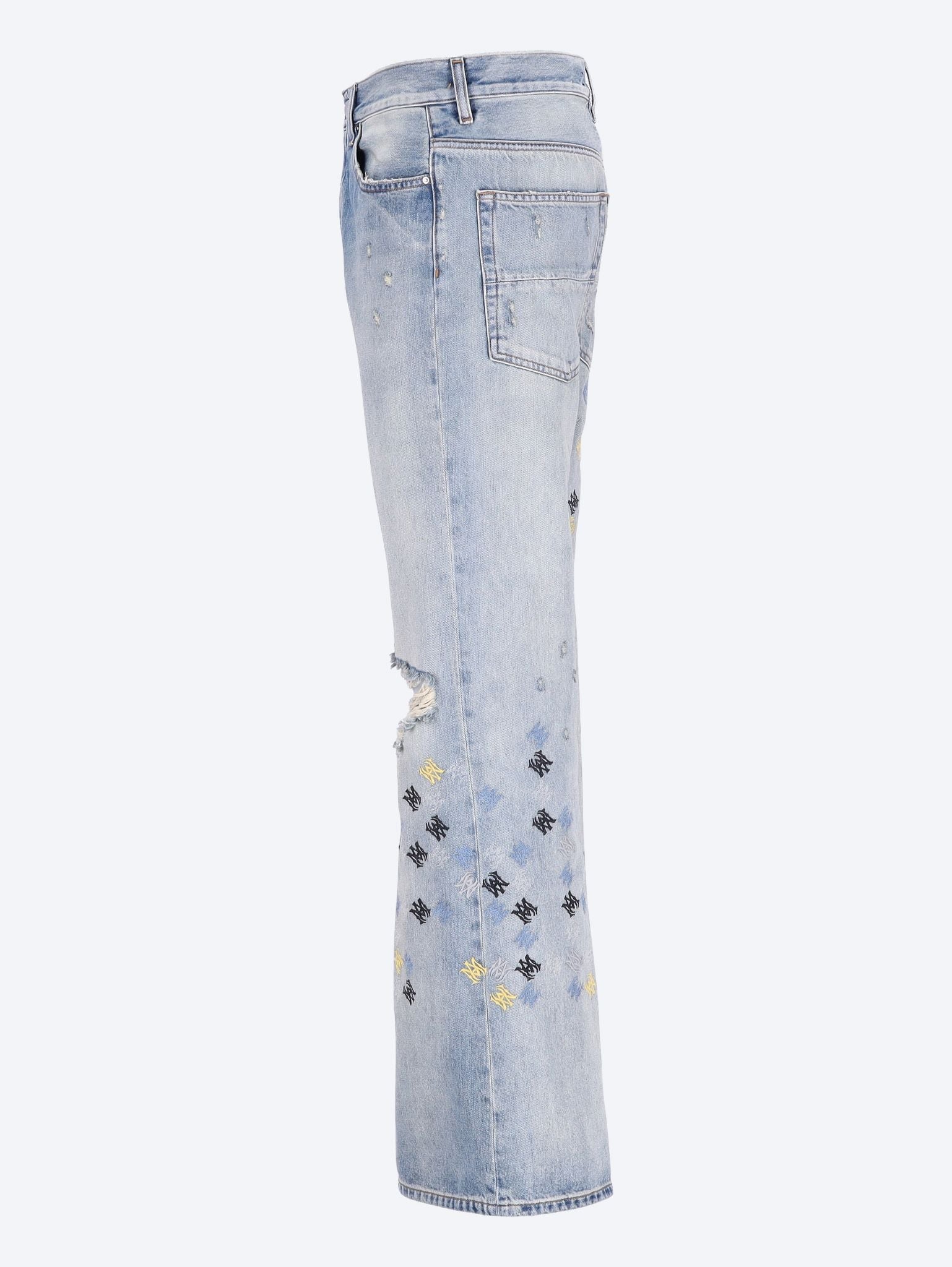 Embroidered flare jeans 2