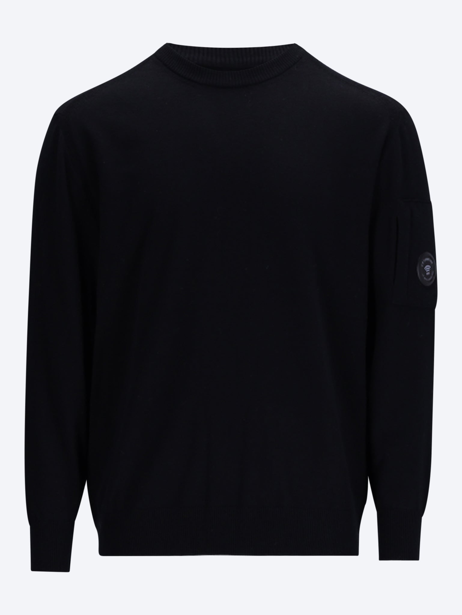 Extrafine merino wool lens crewneck sweater 1