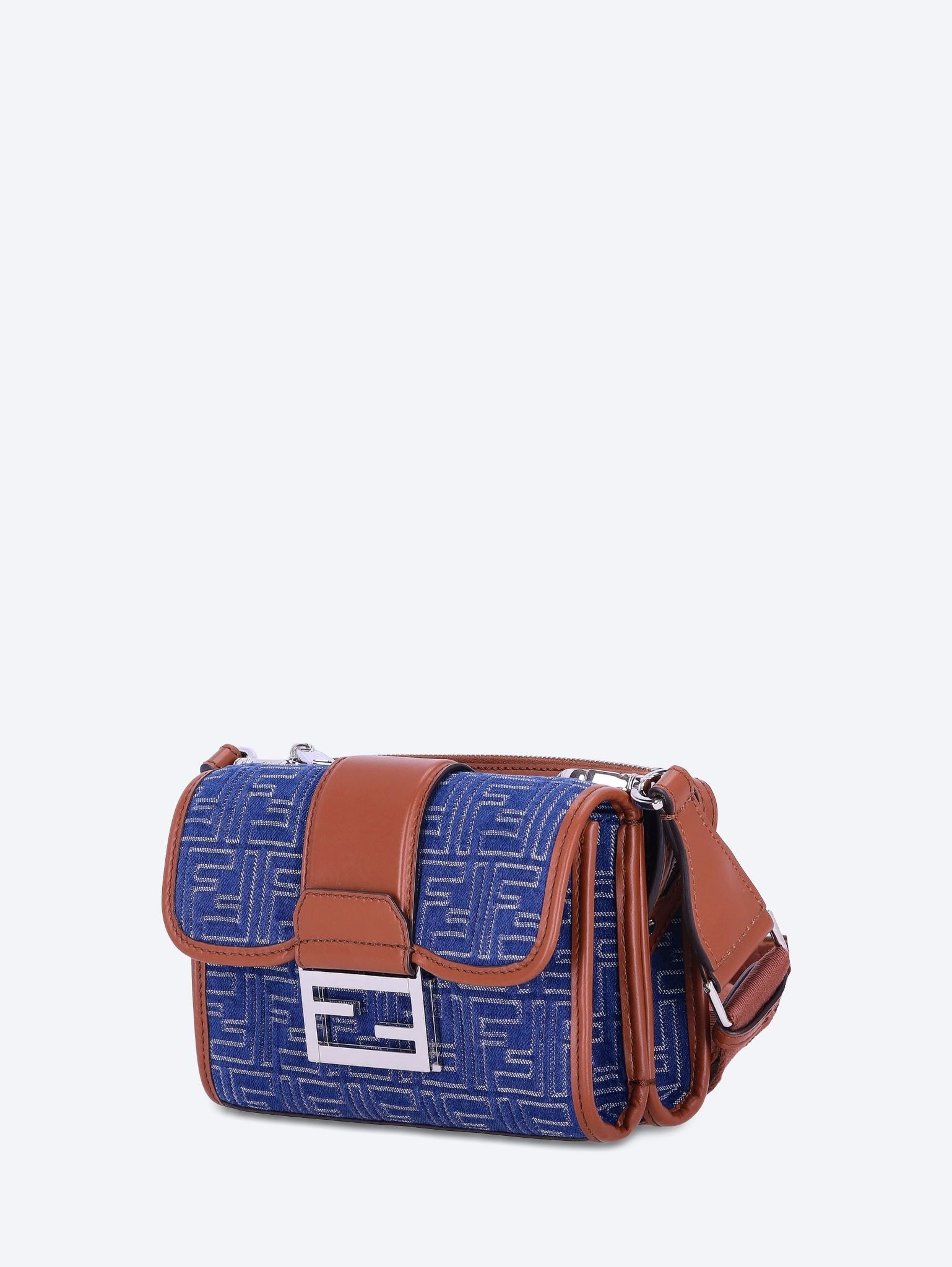Ff denim double baguette bag 2