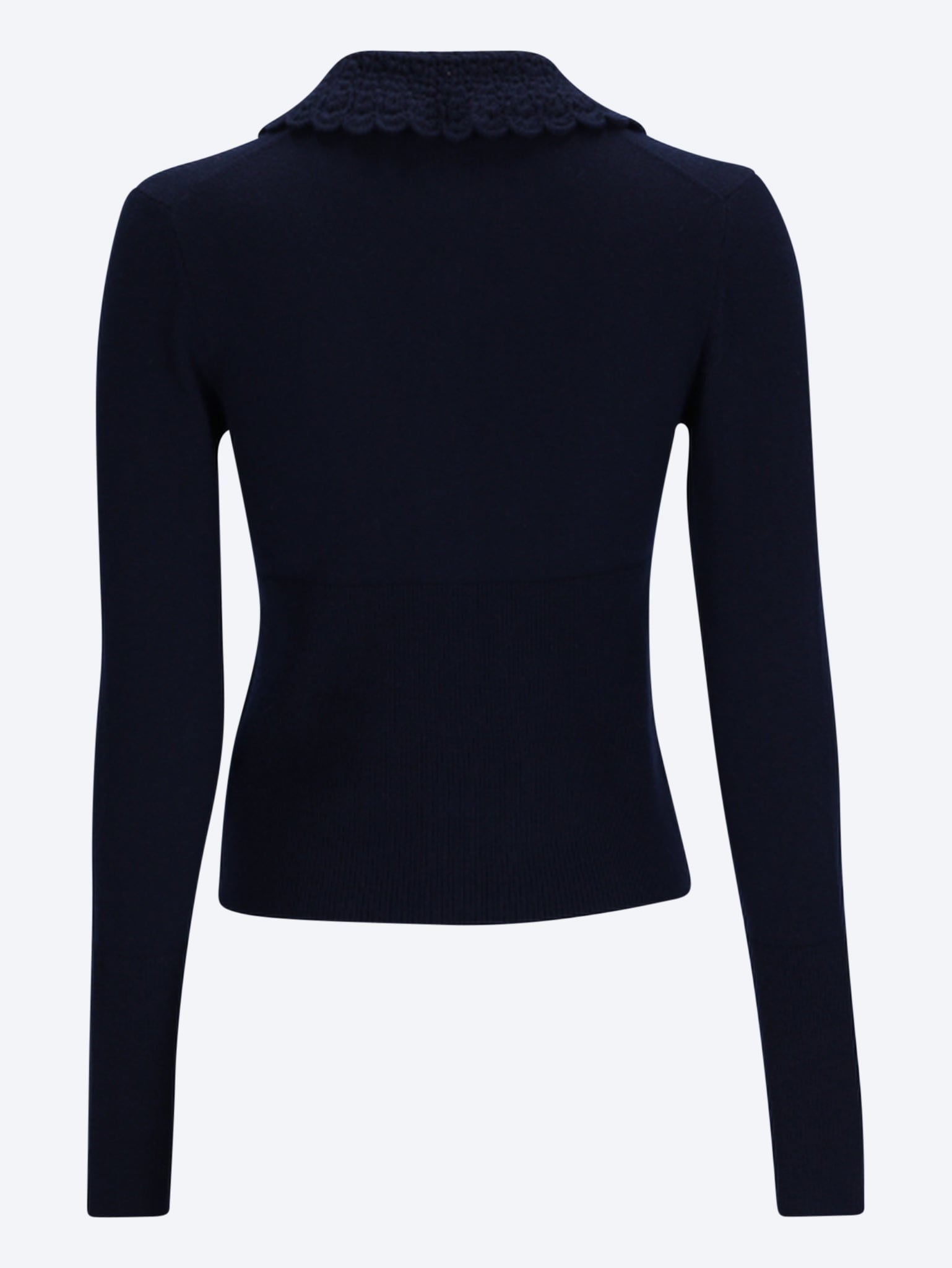 Taillierter Cardigan mit Logo 3