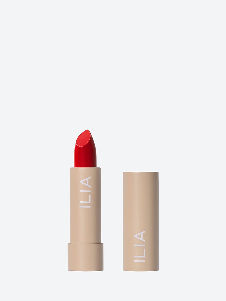 Flame fire red color block lipstick 1