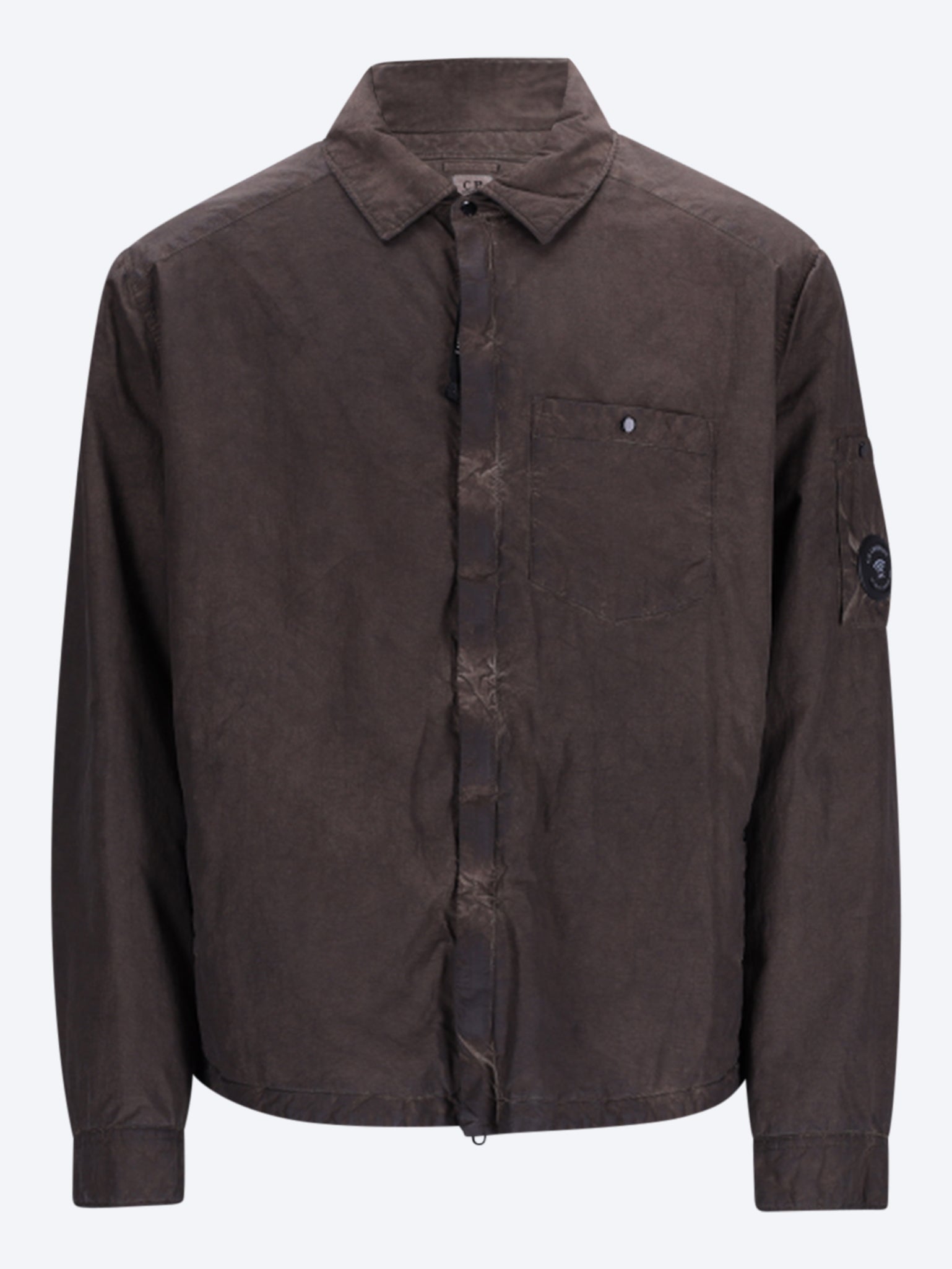 Flatt nylon padded zipped overshirt 1