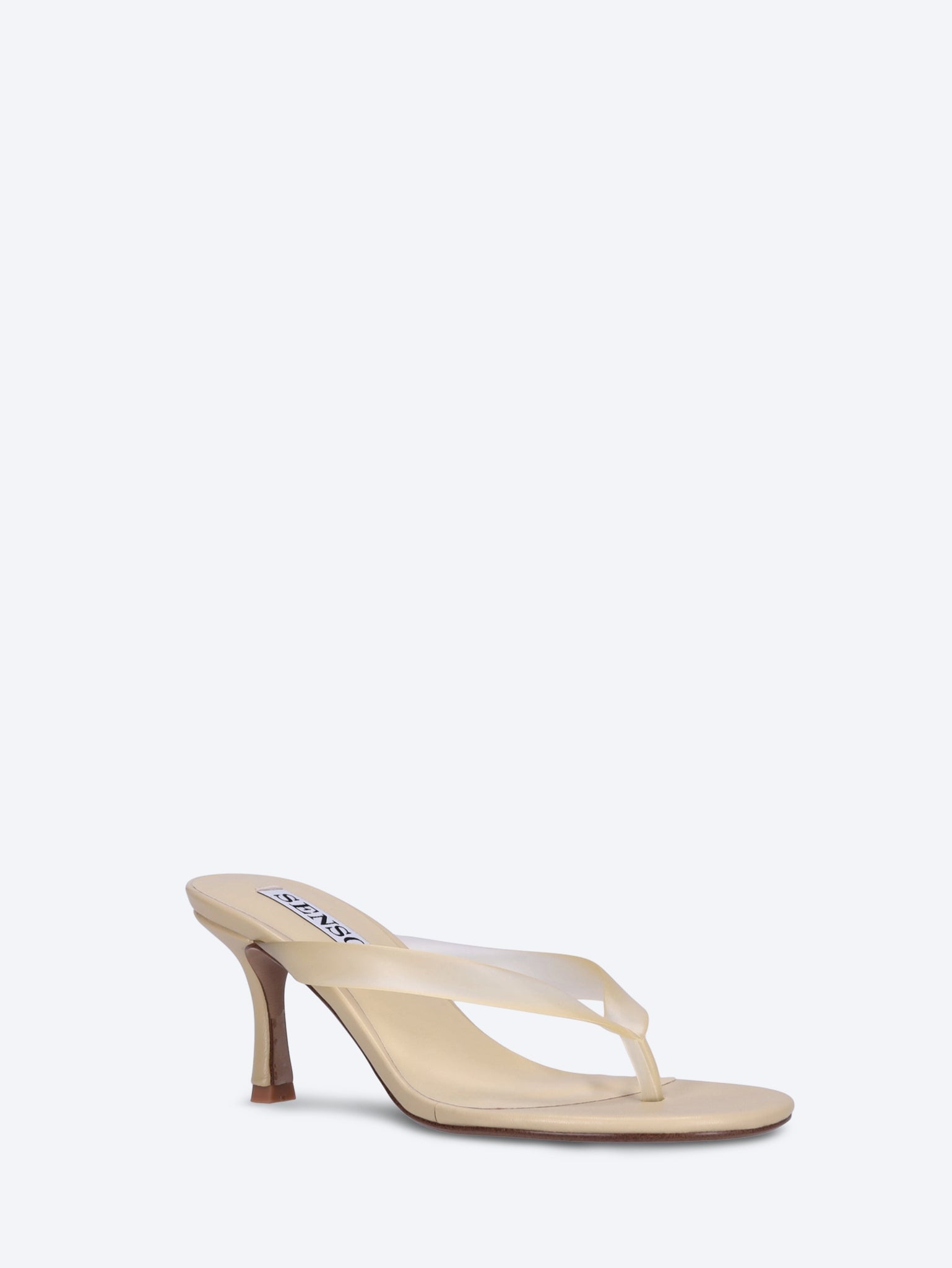 Flowe leather slip-on heeled thong sandals 2