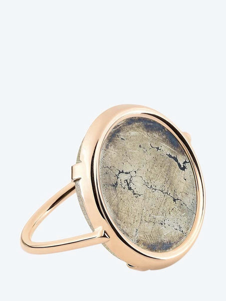 Fool's gold disc ring