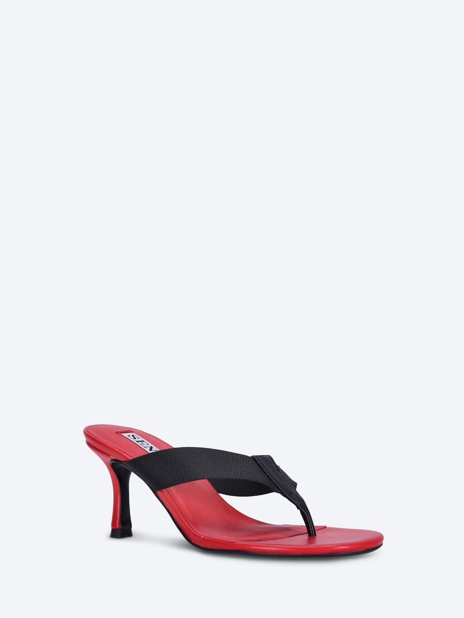 Frida leather heeled thong sandals 2
