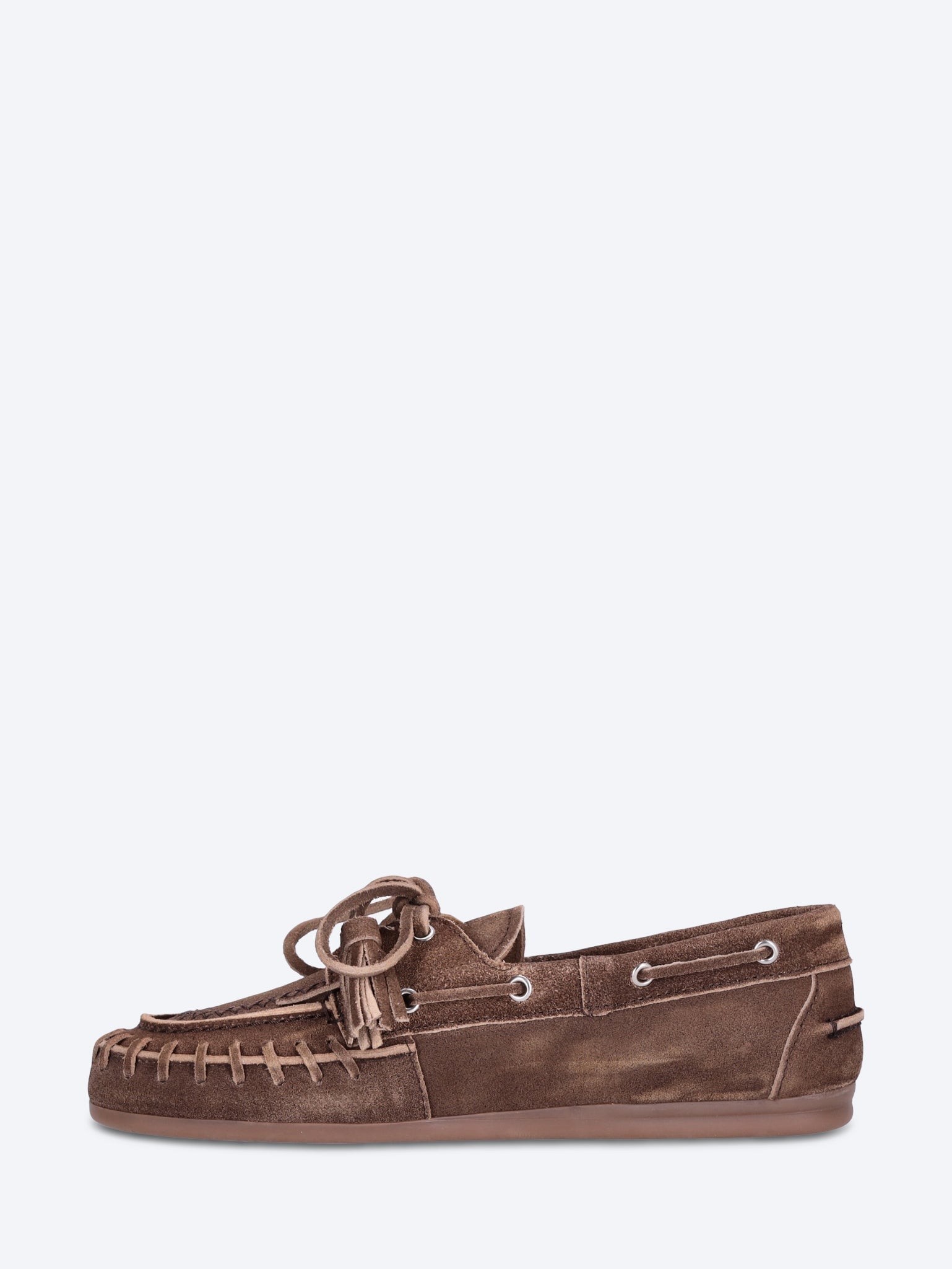Fringe brushed boat loafers 4