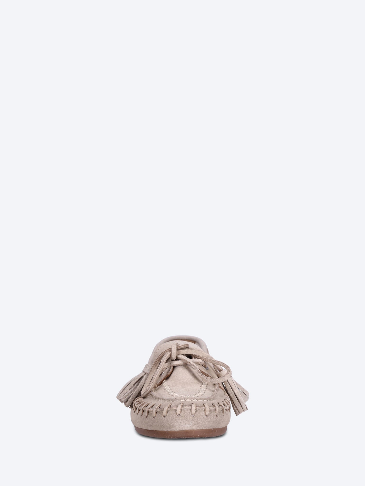 Fringe brushed boat loafers 3