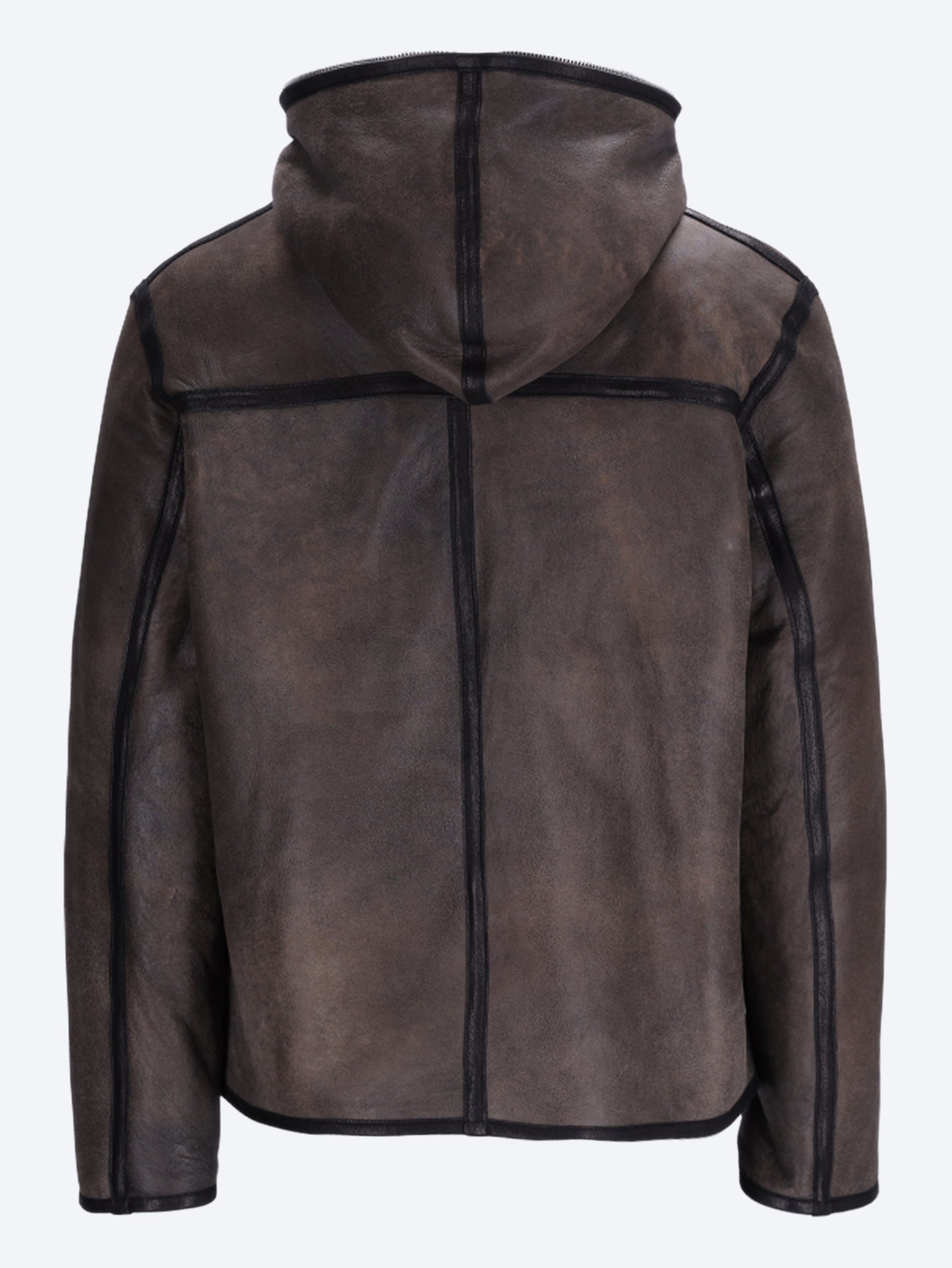 Full zip leather jacket 3