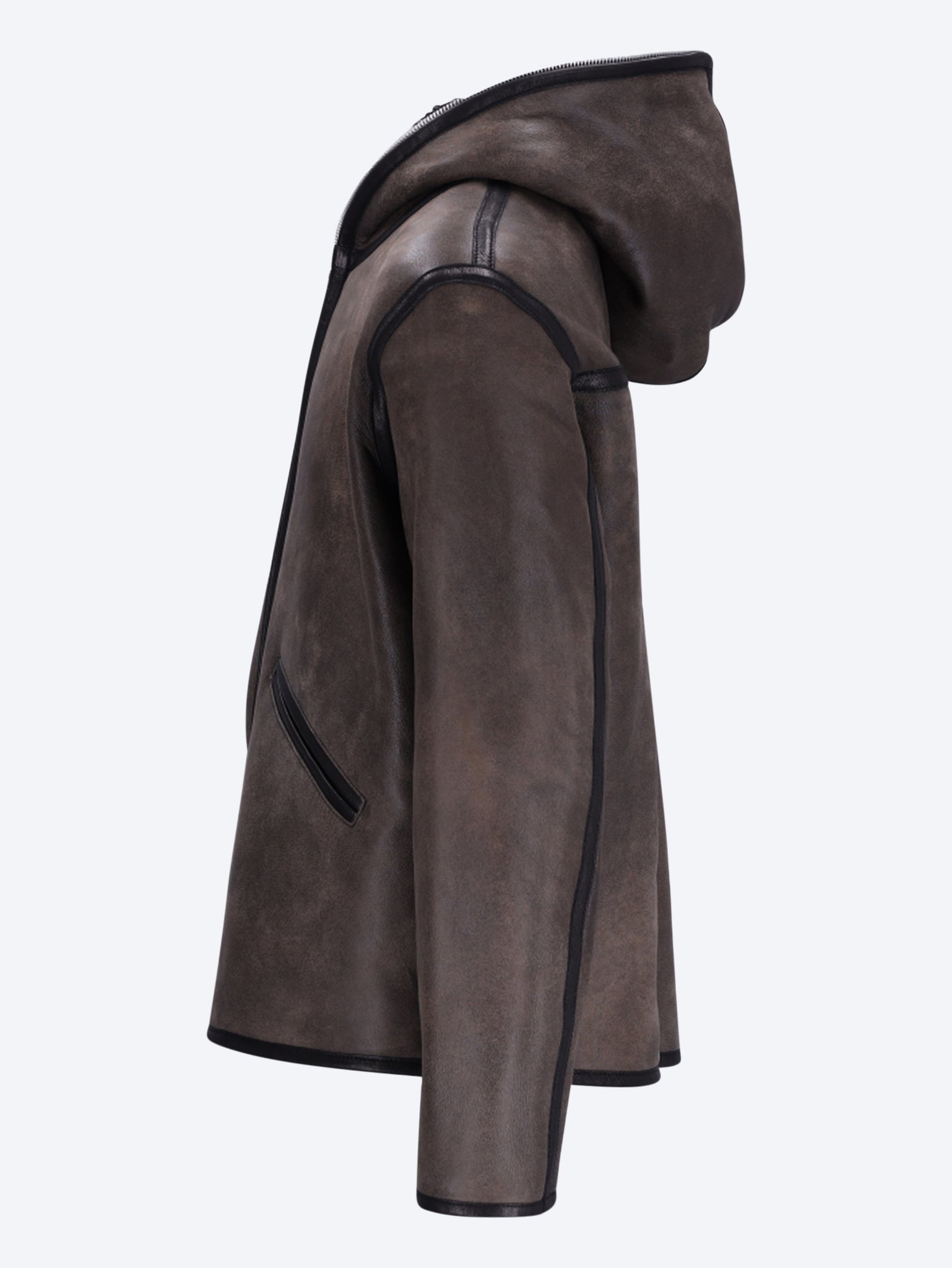 Full zip leather jacket 2