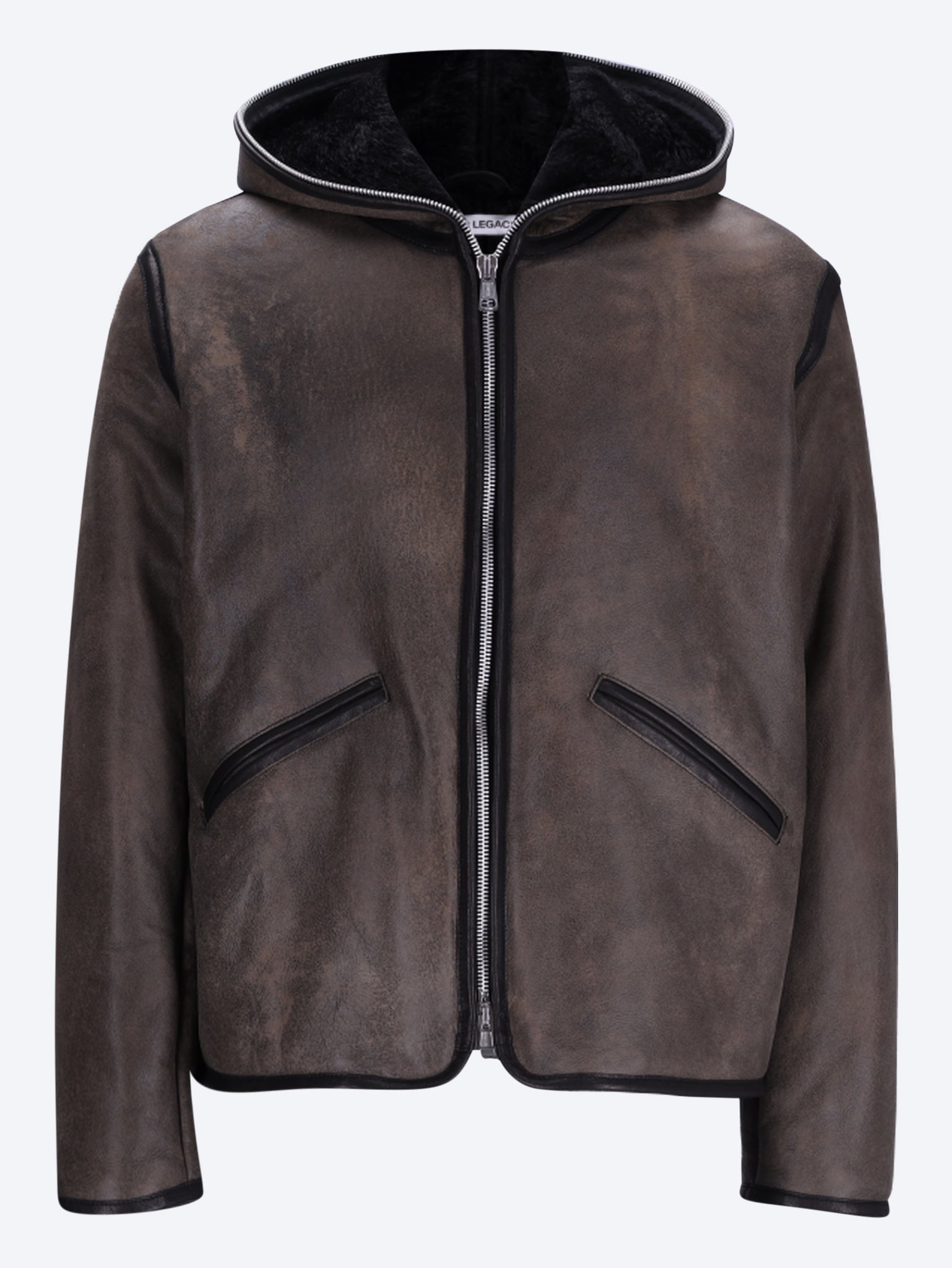 Full zip leather jacket 1