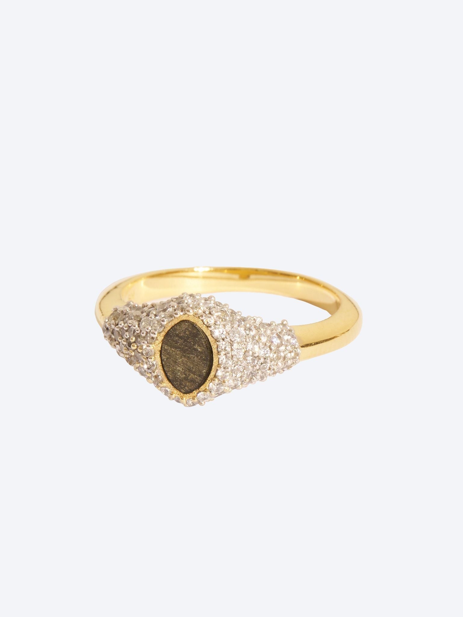 Gigi Ring Obsidian Gold 1