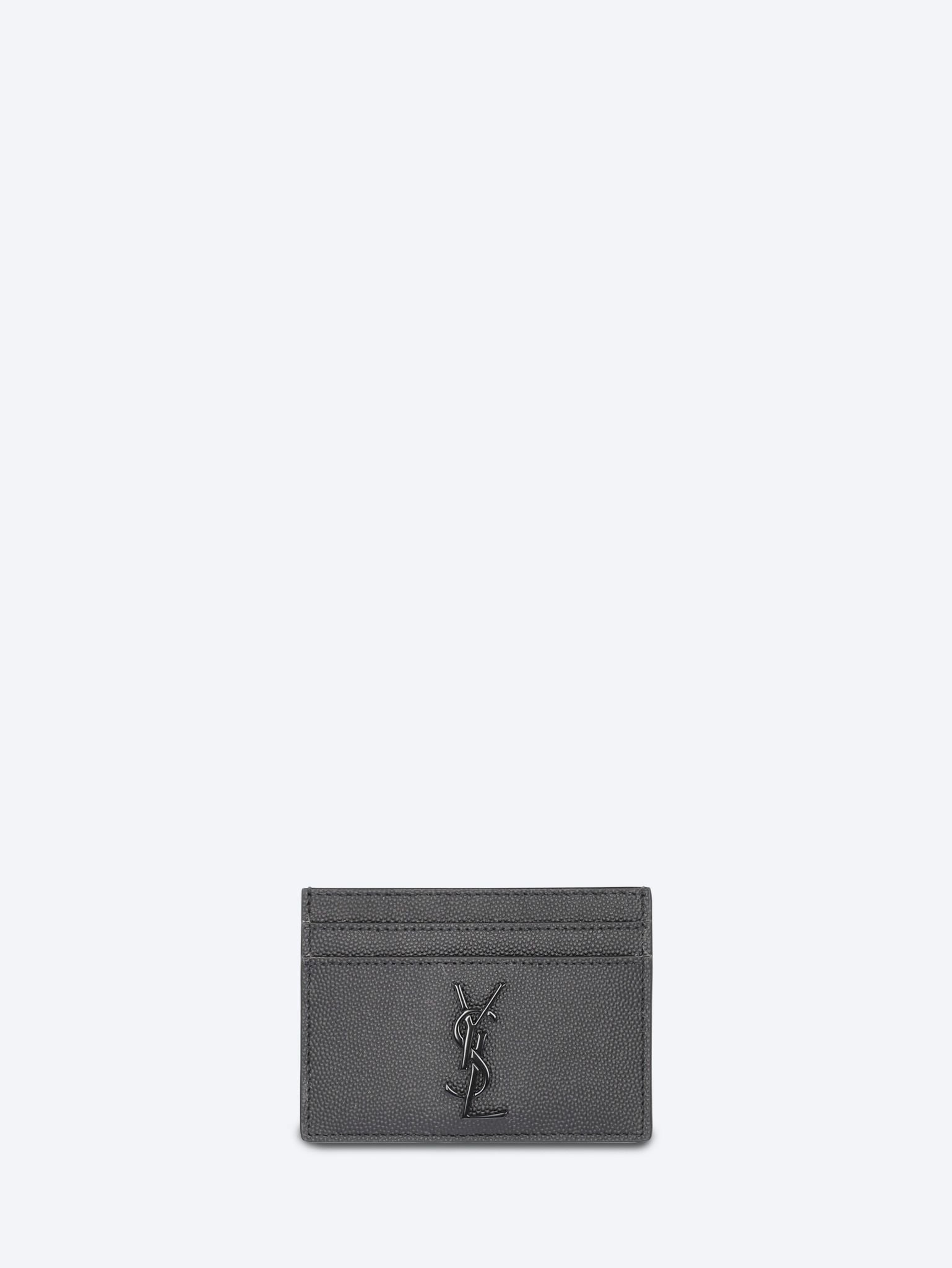 Mattes YSL-Kreditkartenetui aus Grain de Poudre 1