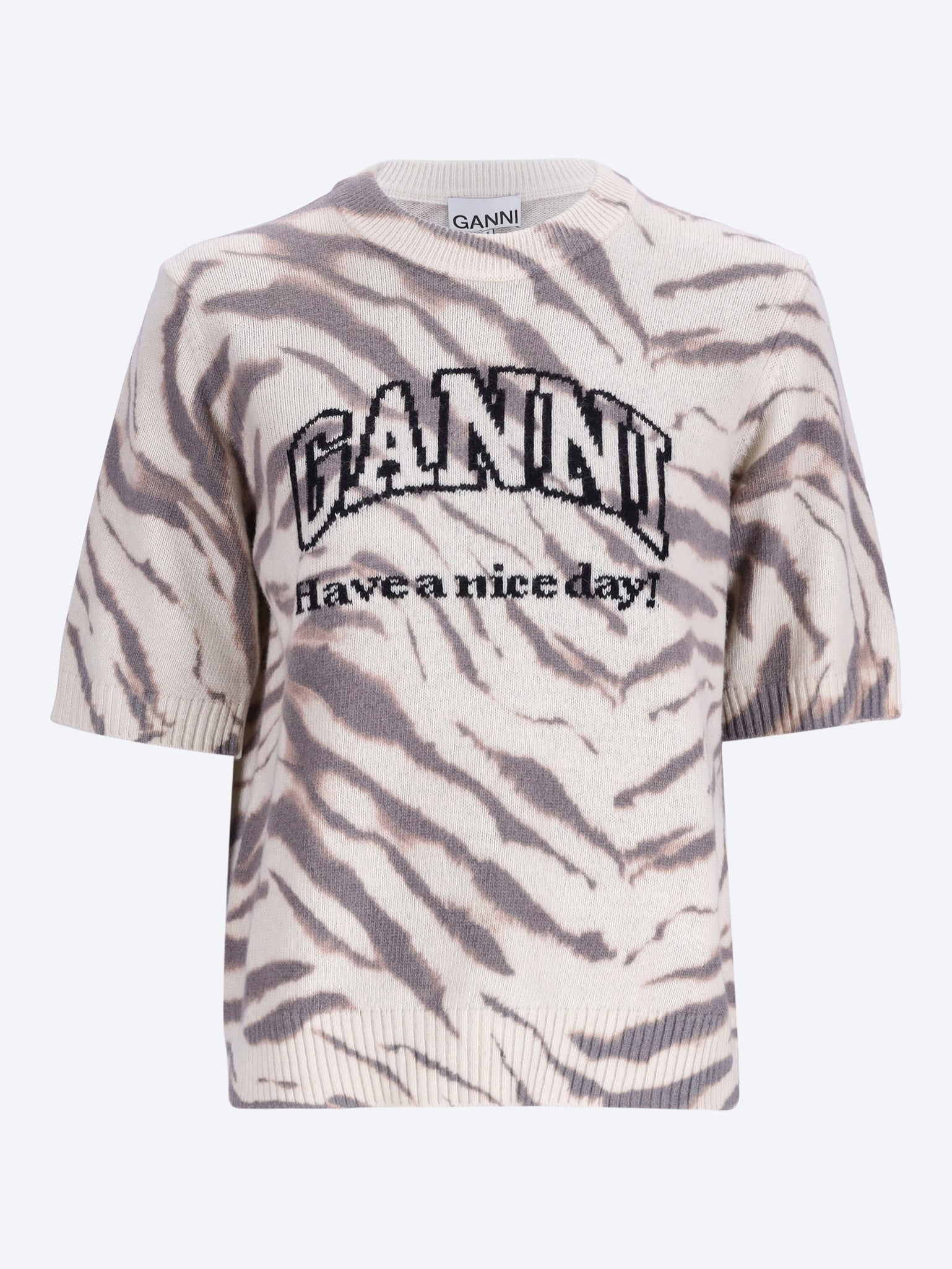 Graphic wool printed t-shirt 1