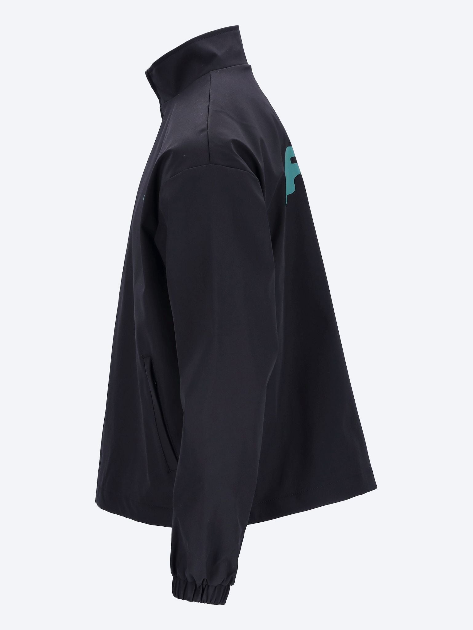 Green logo polyester jacket 2