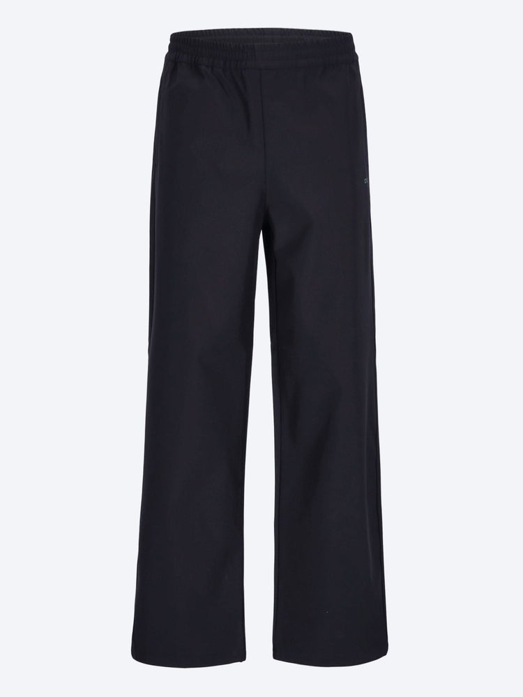 Green logo polyester pants 1