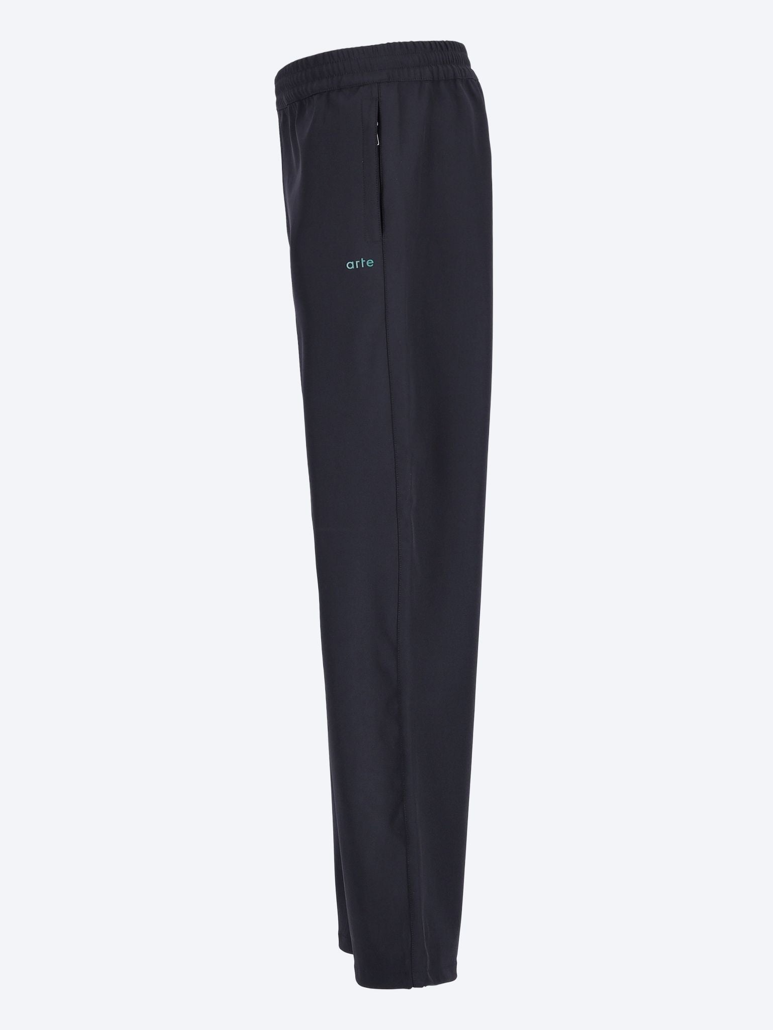 Green logo polyester pants 2