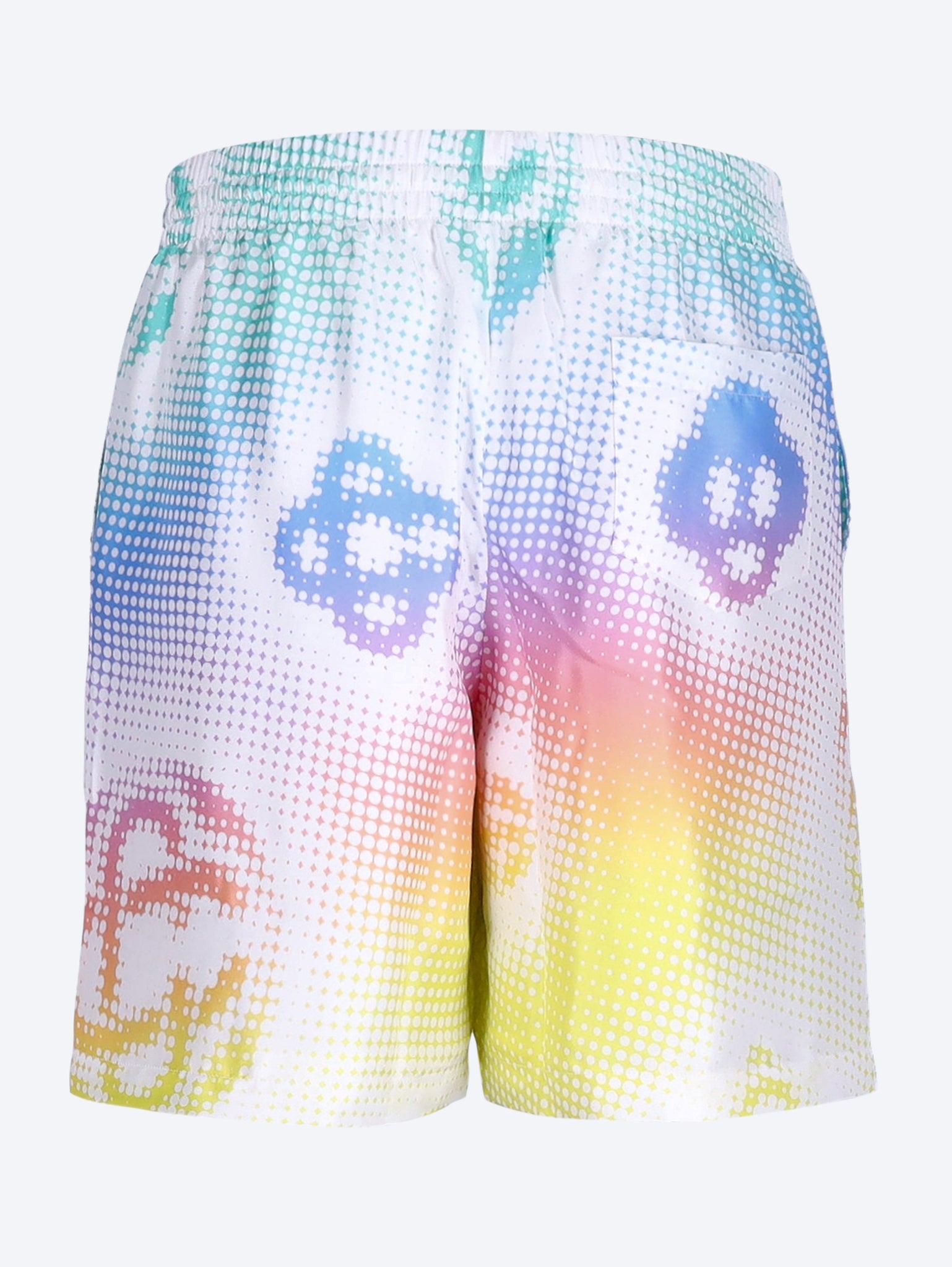 Half tone logo silk shorts 3