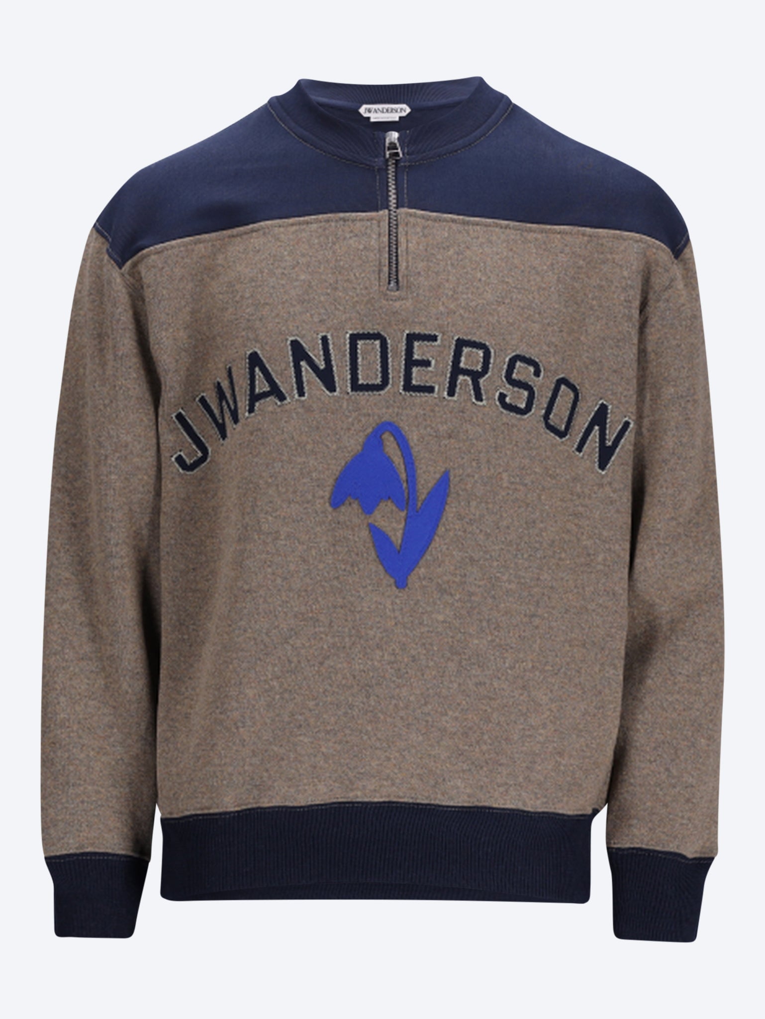Sweatshirt mit halbem Reißverschluss 1