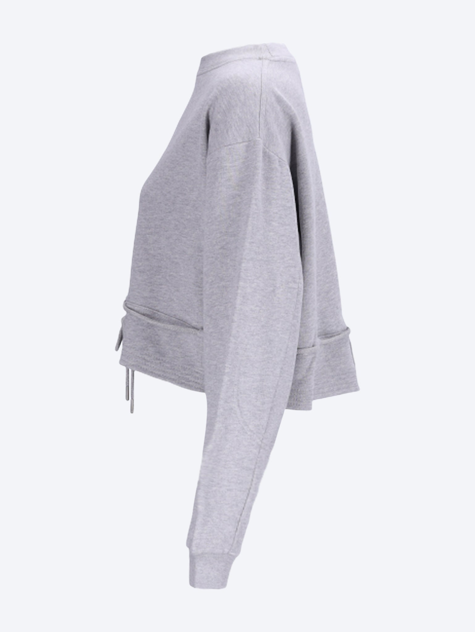 Hasterfiela beltloops and drawstring waist cropped sweat 2
