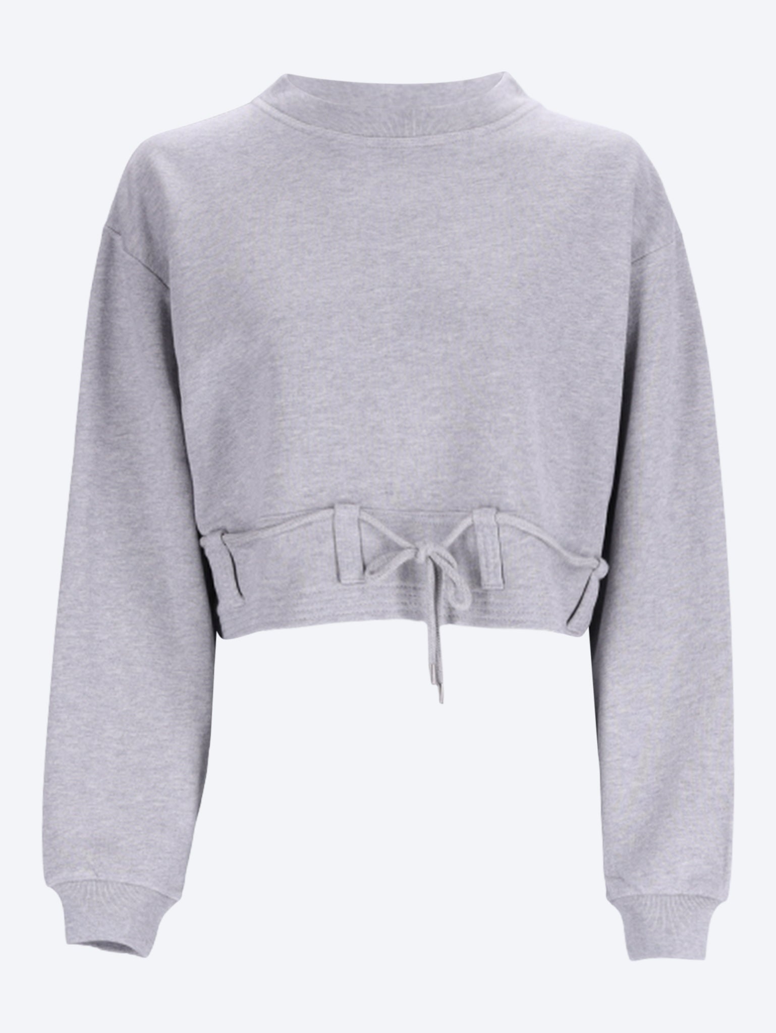 Hasterfiela beltloops and drawstring waist cropped sweat 1