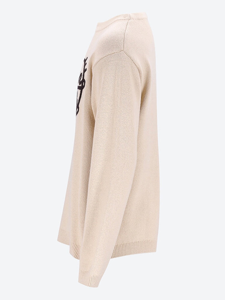 Heart knit sweater 2