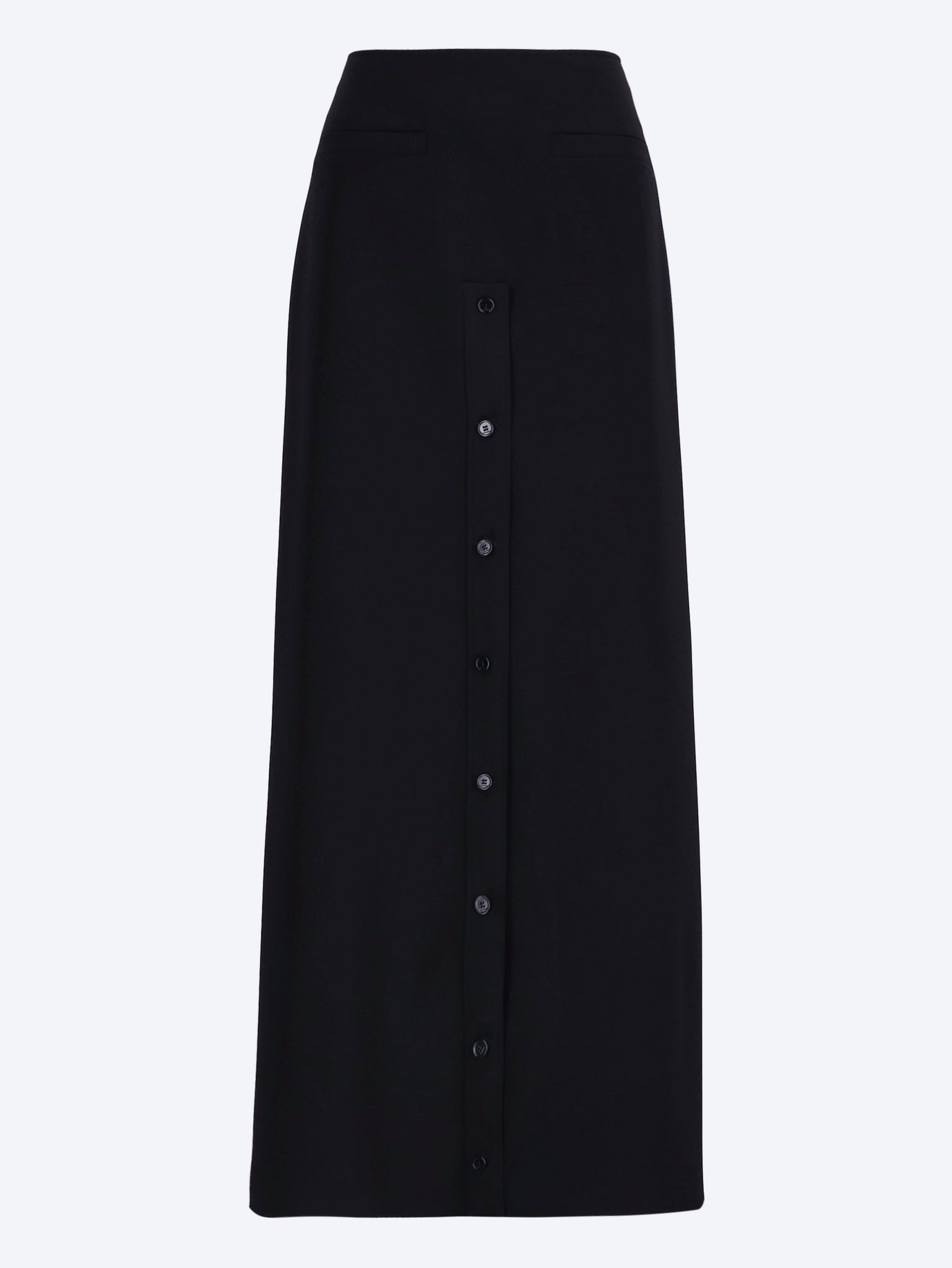 Heritage slit crepe long skirt 1