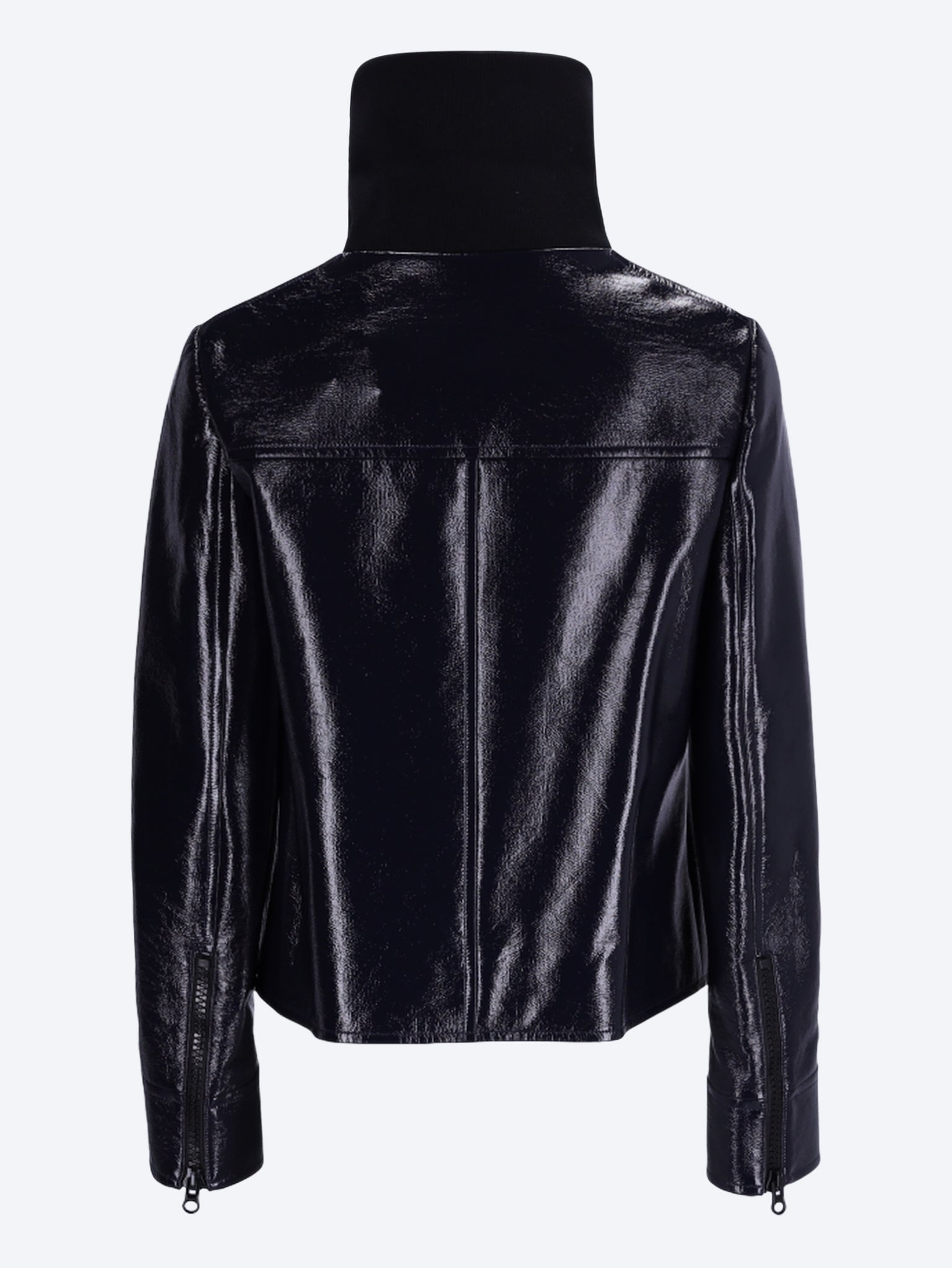 Veste en vinyle col montant 3