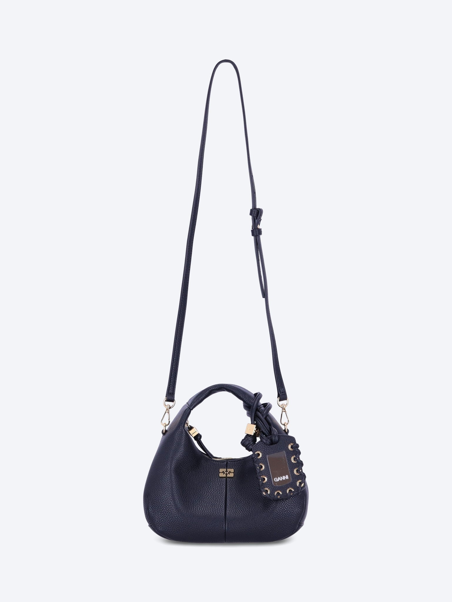 Hobo mini grained handbag 3