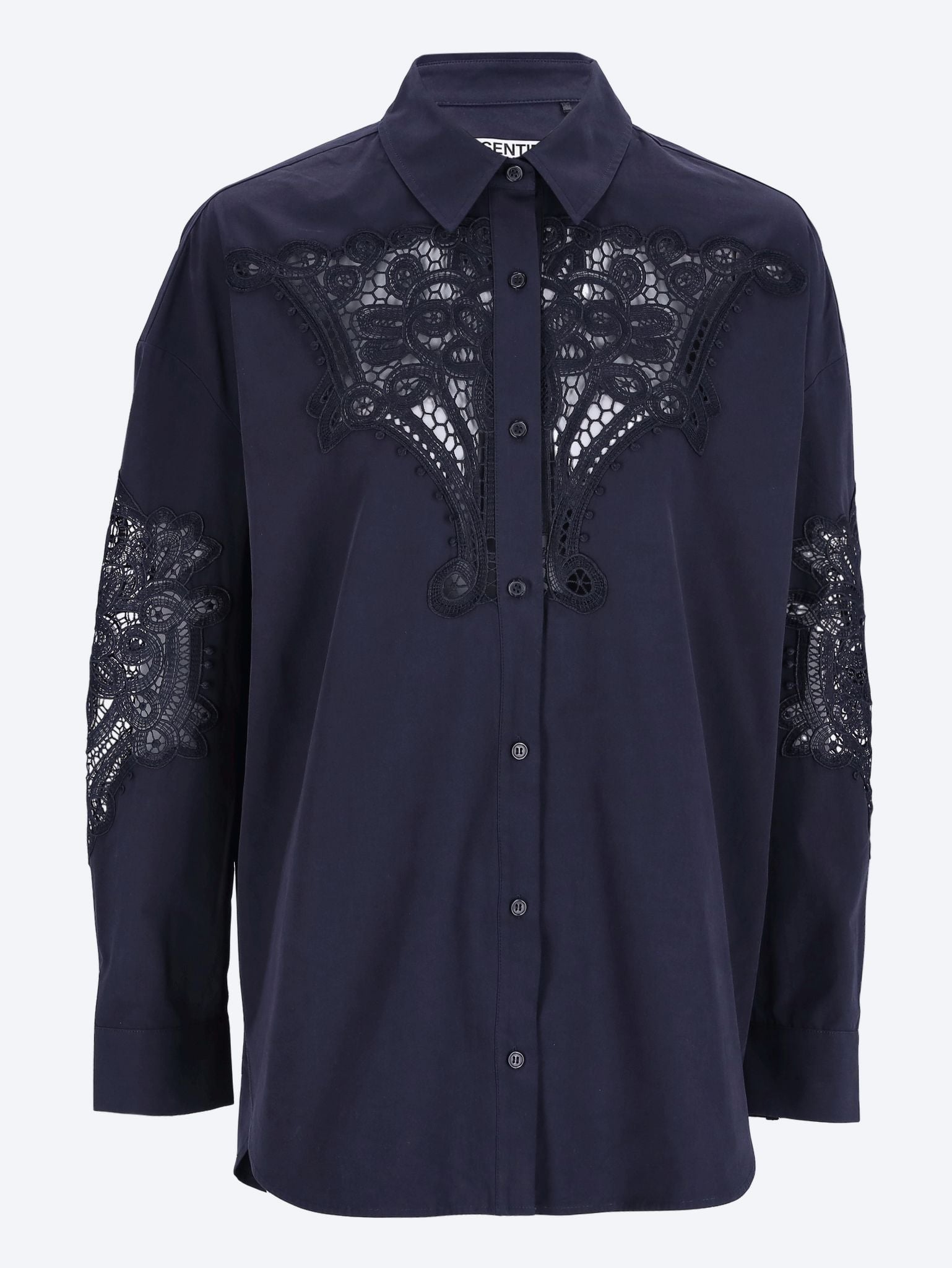 Hoofd lace panelled shirt 1