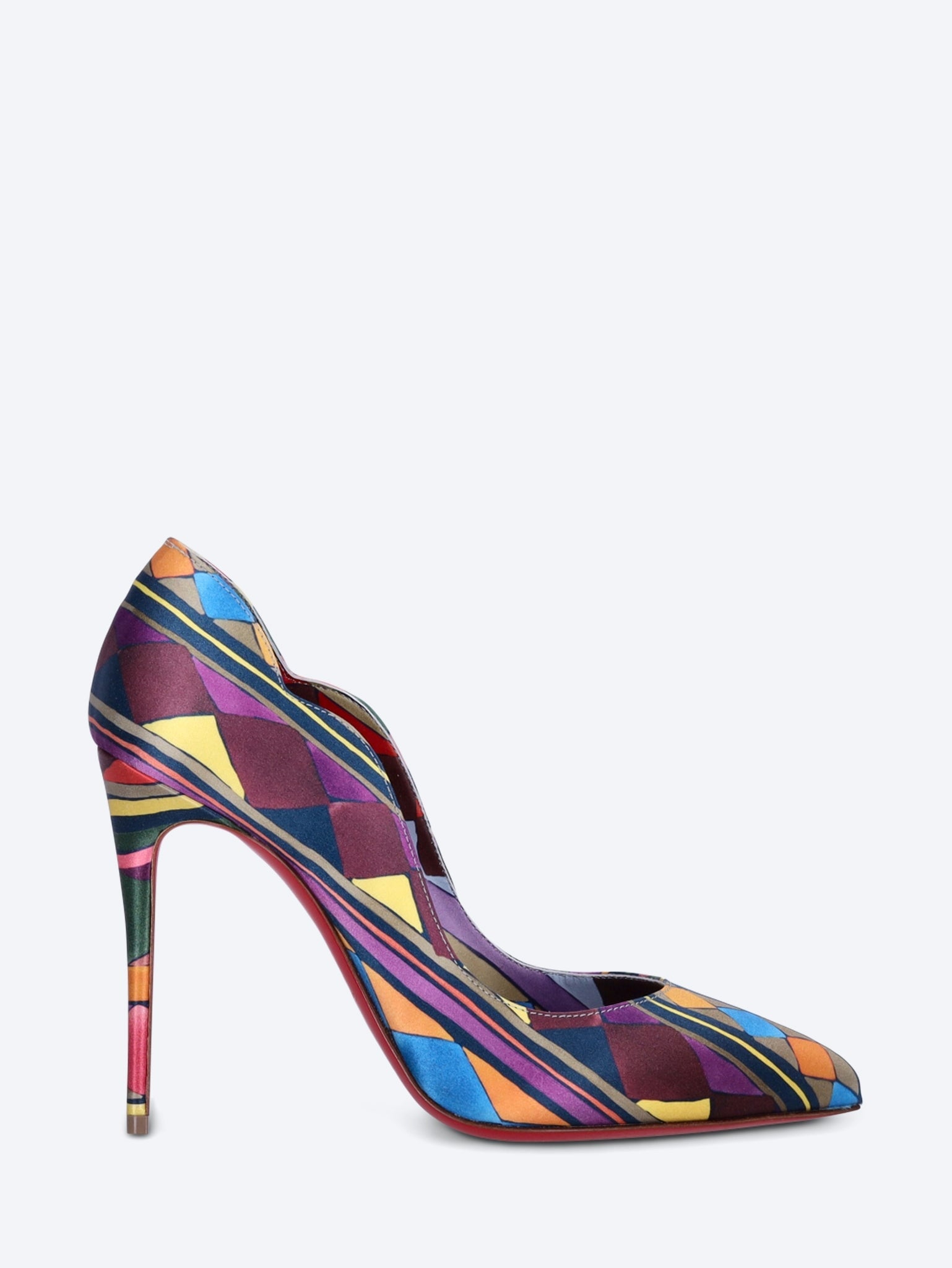 Hot chick 100 cr satin losange pumps 1