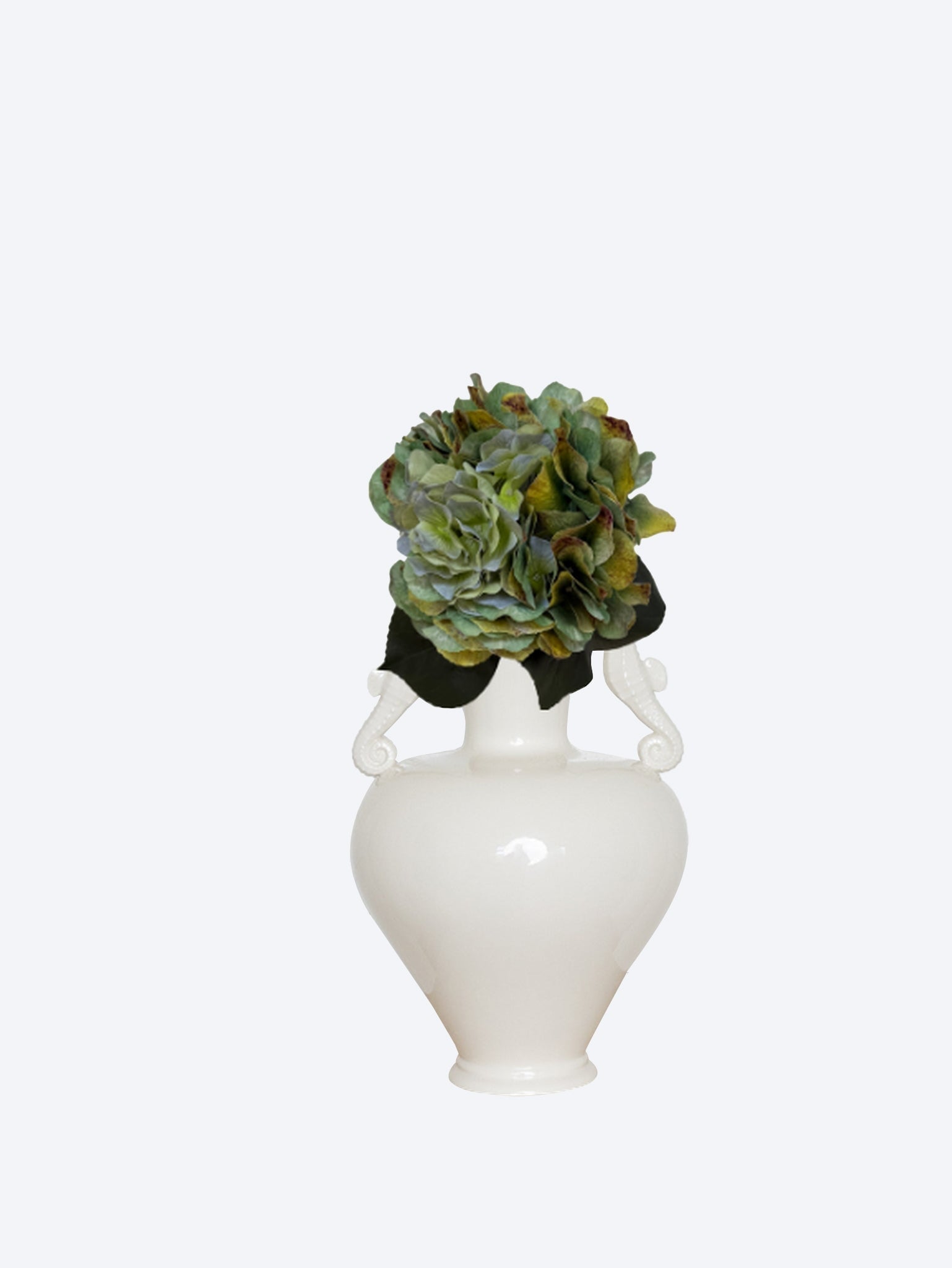 Hortensienblüte Vintage Grün 62cm 1
