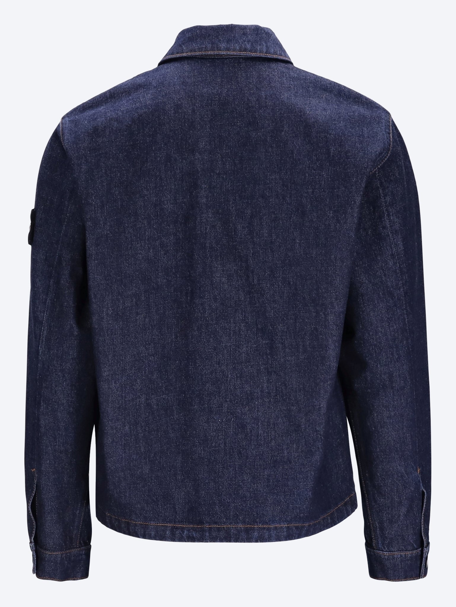 Indigo denim-rinsed biker jacket 3