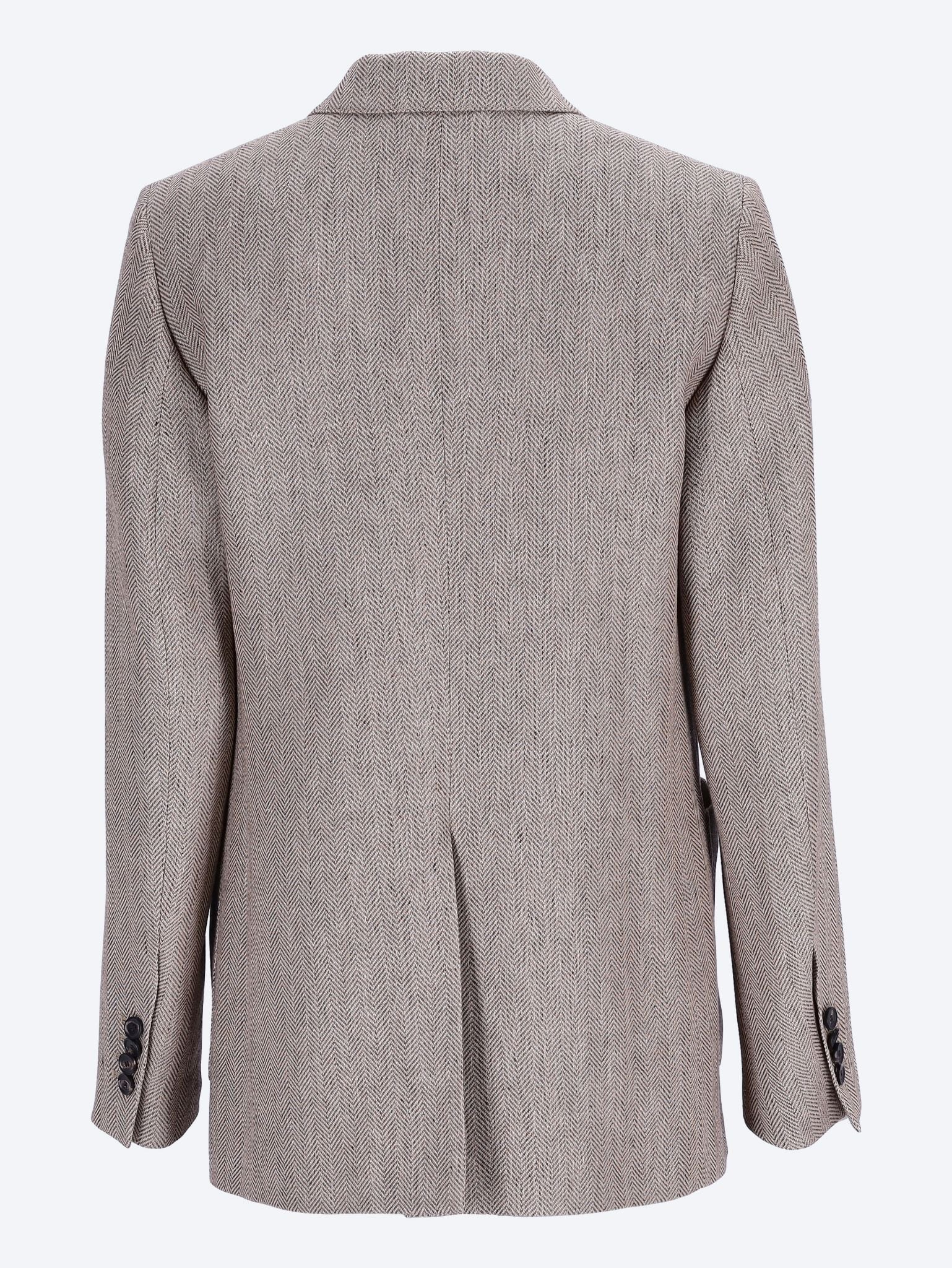 Jacket summer linen chevron 3