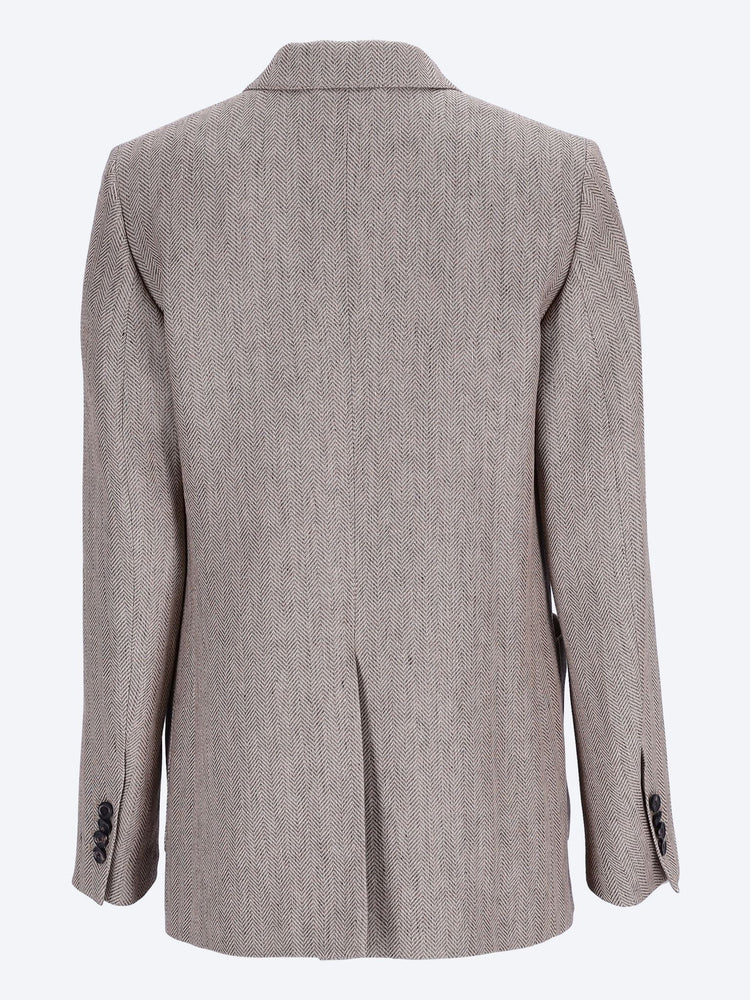 Jacket summer linen chevron 3