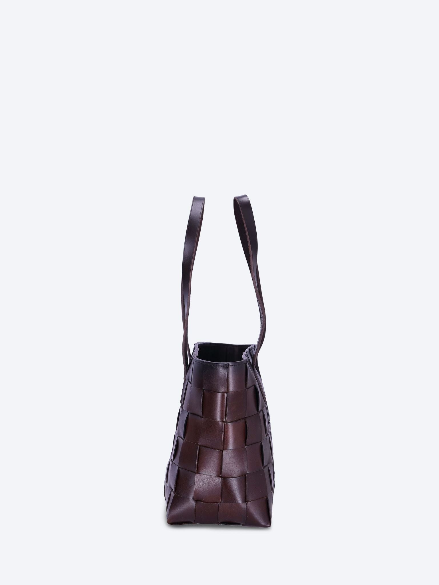 Japan tote flat leather handles bag 3