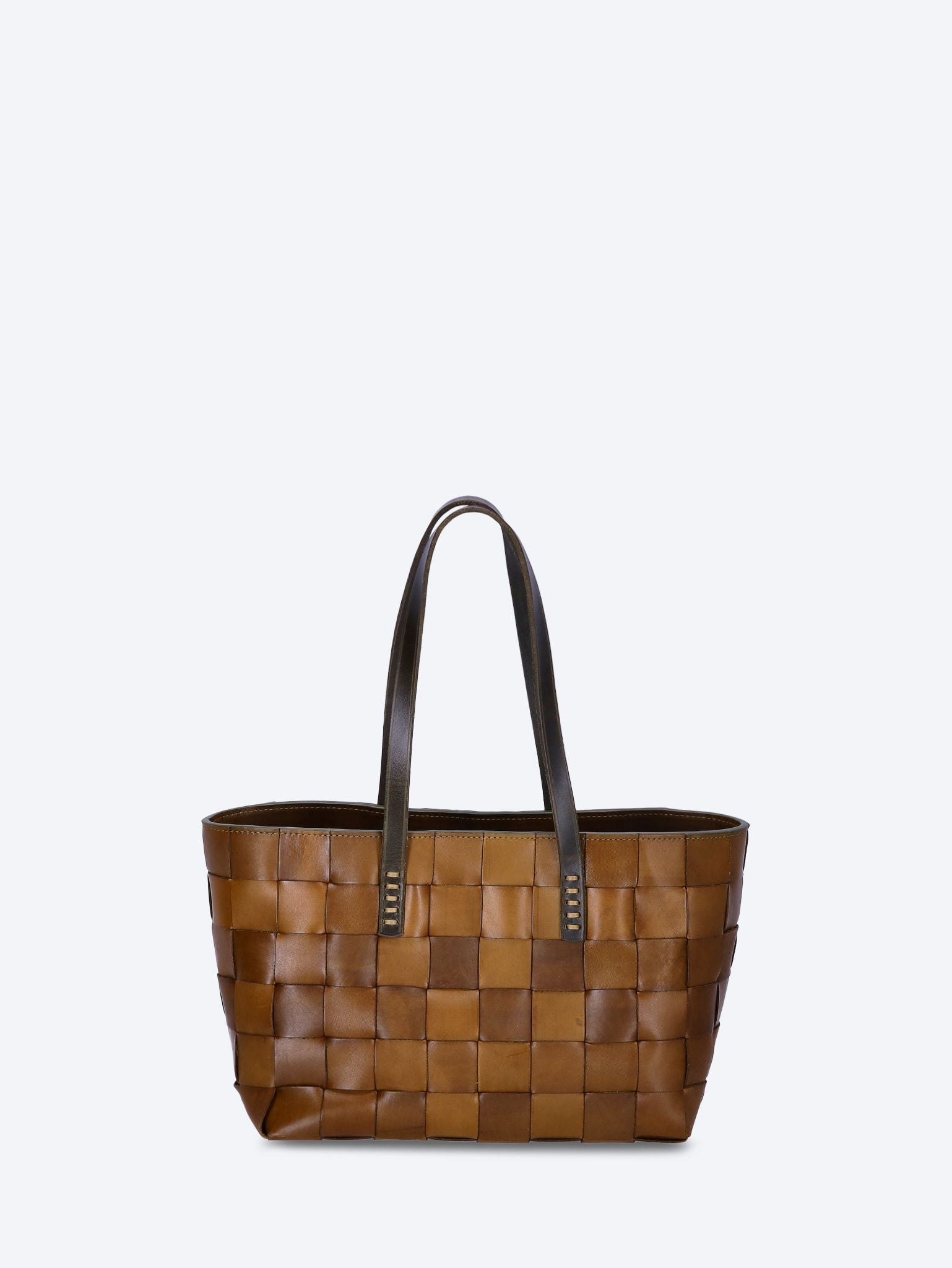 Japan tote flat leather handles bag 1
