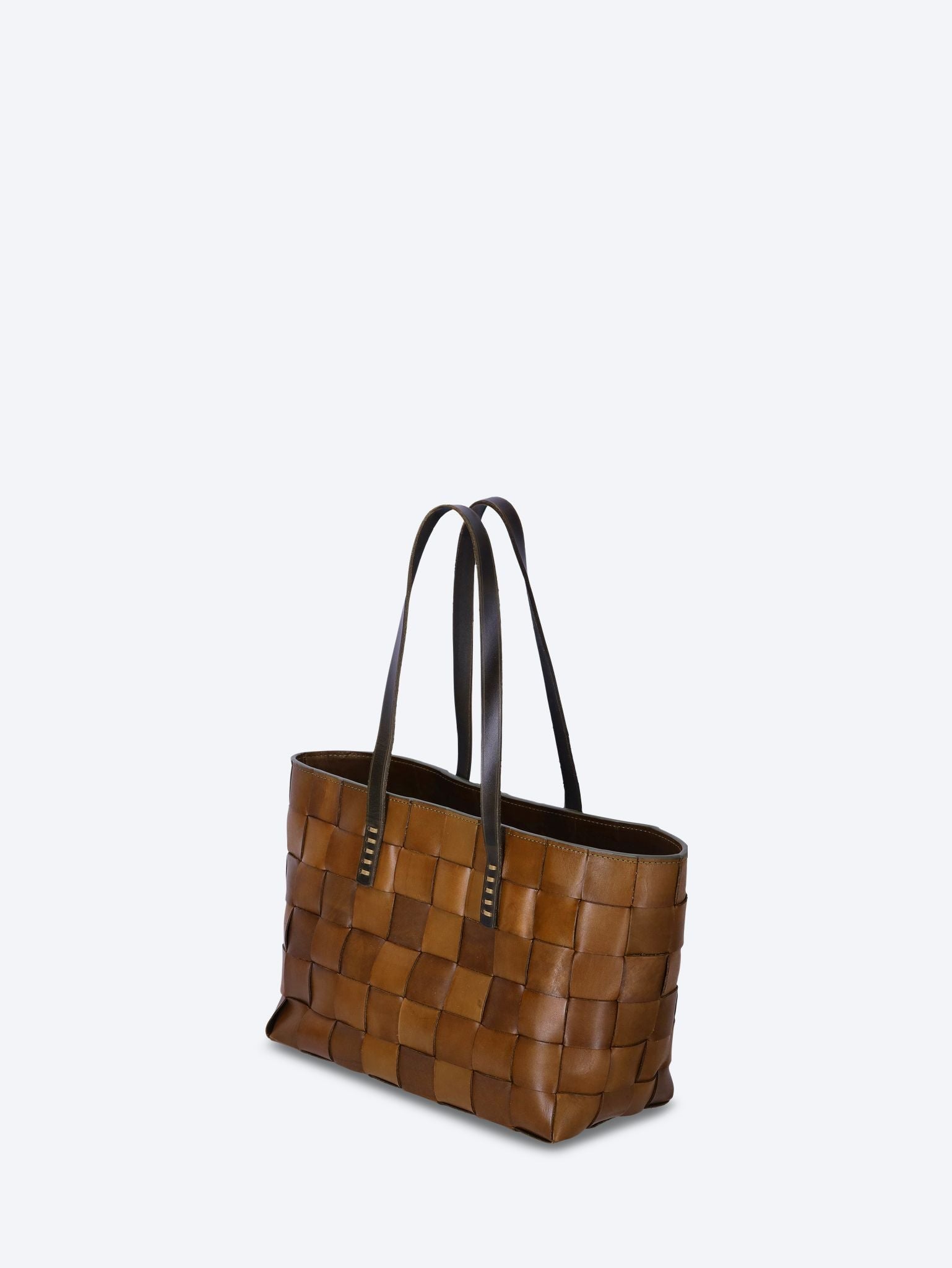Japan tote flat leather handles bag 2