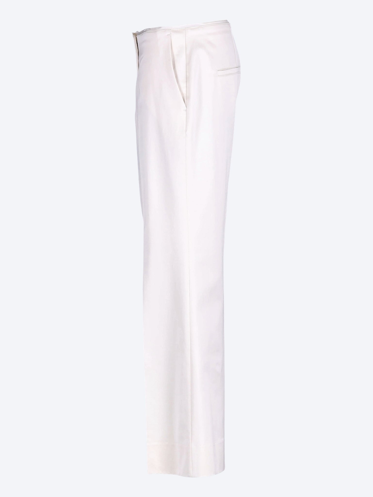 Kick flare raw-edge pants 2