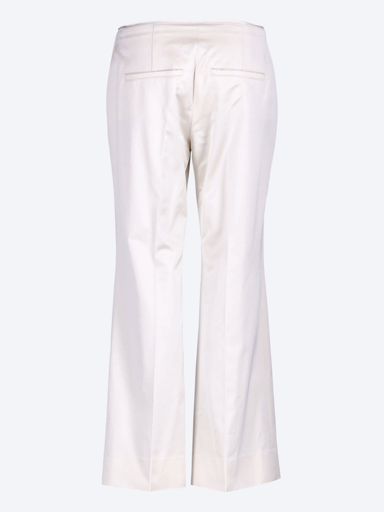 Kick flare raw-edge pants 3