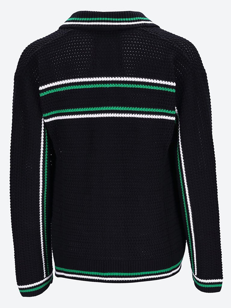 Knit crochet effect tennis jacket 3