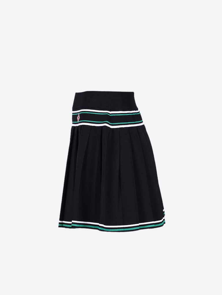 Knit pleated stripe skirt 2