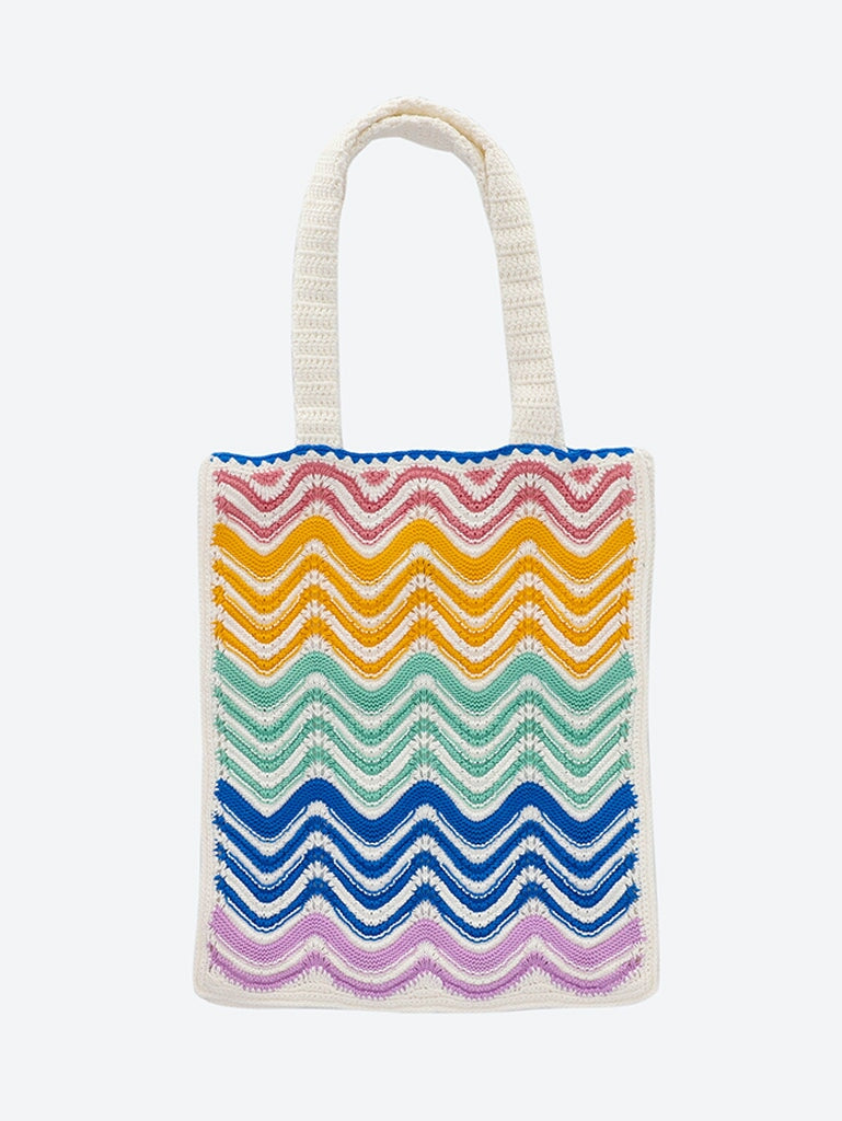 Knit wave crochet bag 2
