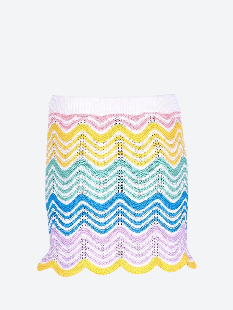 Knit wave crochet skirt 3