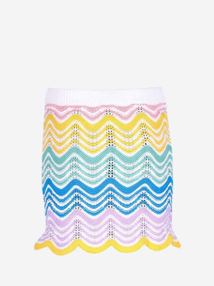 Knit wave crochet skirt 3