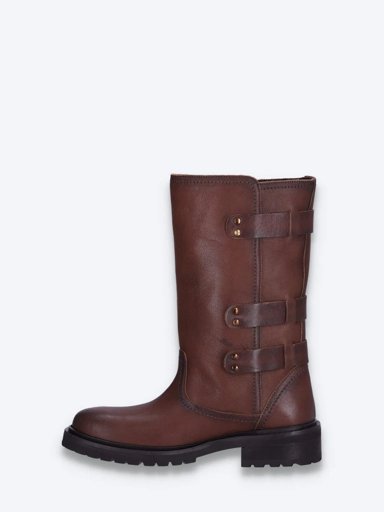 Kurt with straps leather upper sneakers 4