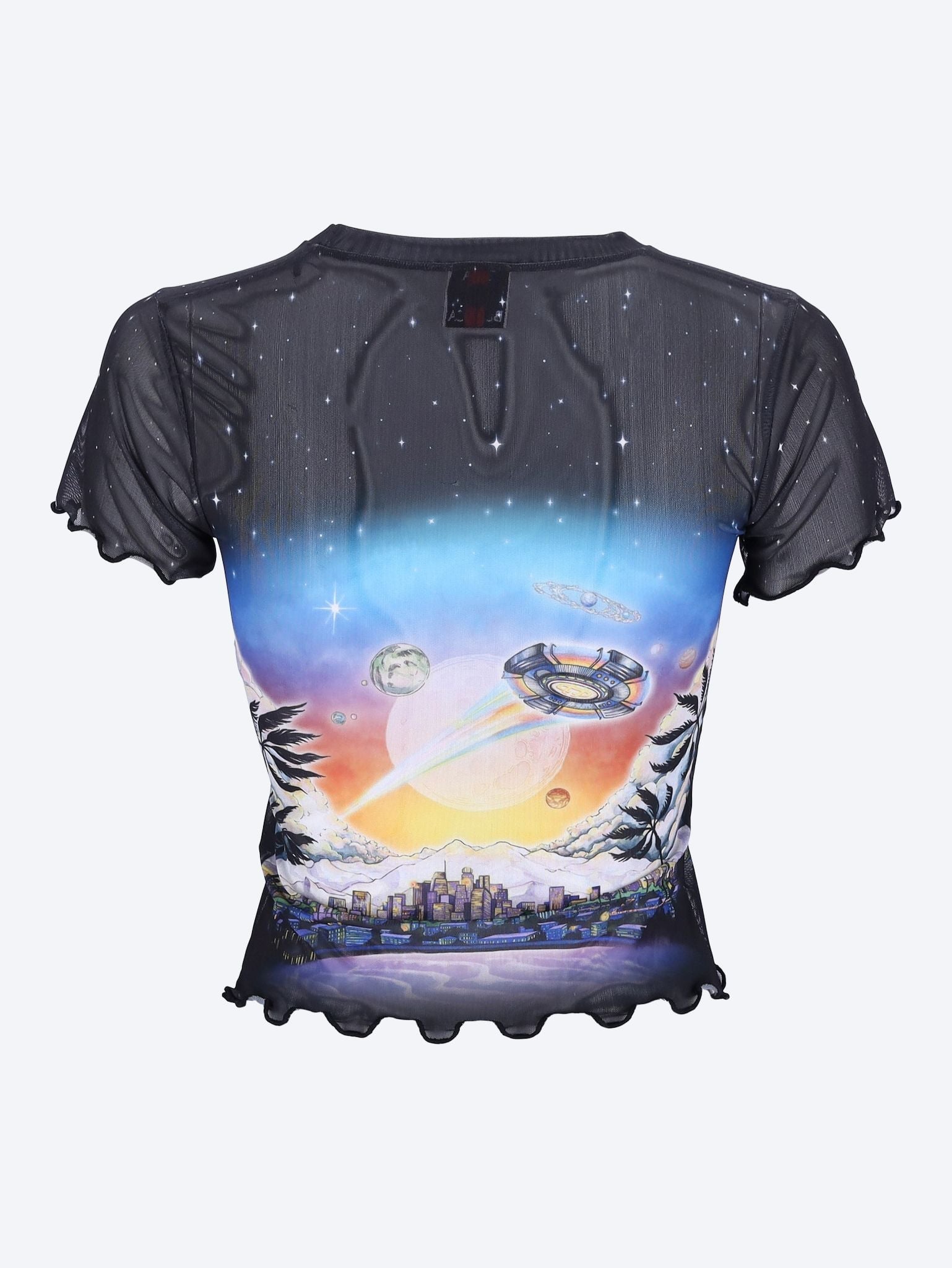 La Prémonition printed mesh tee-shirt 2
