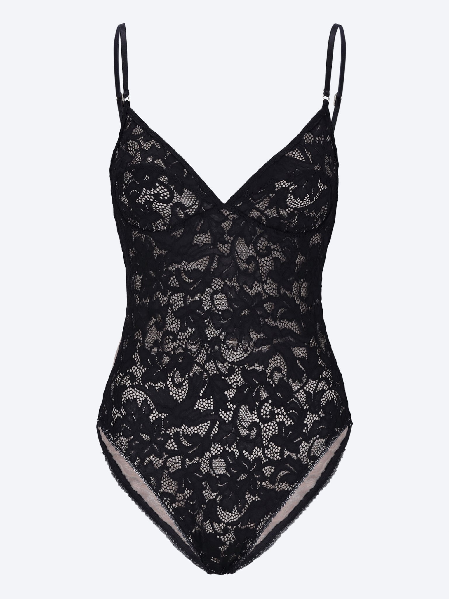 Lace sleeveless bodysuit 1