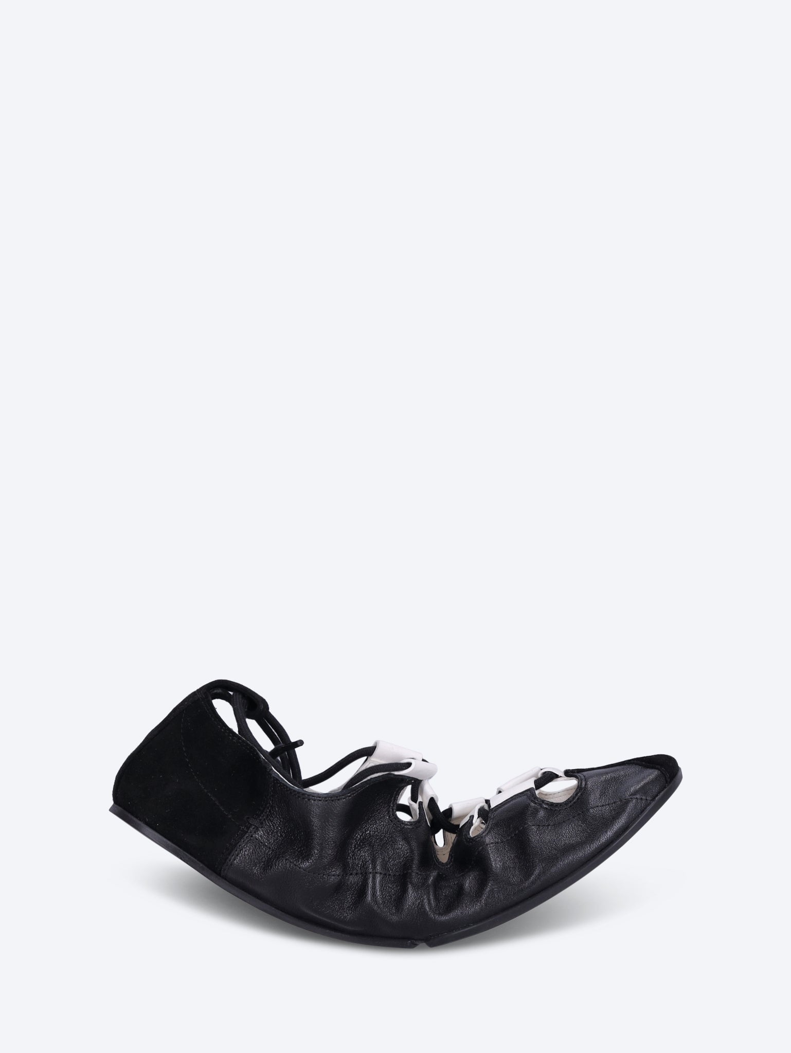 Laced flats ballerinas 1