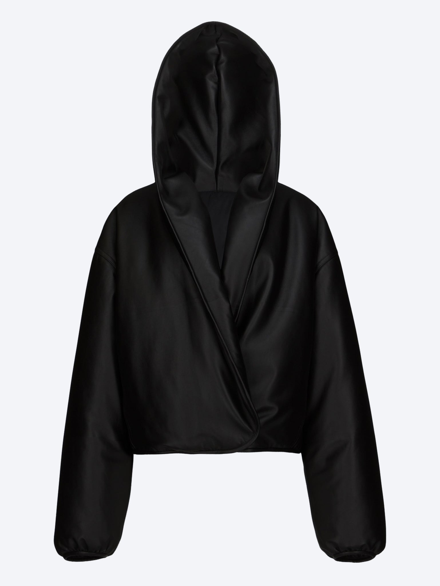 Lambskin hooded bomber jacket 1