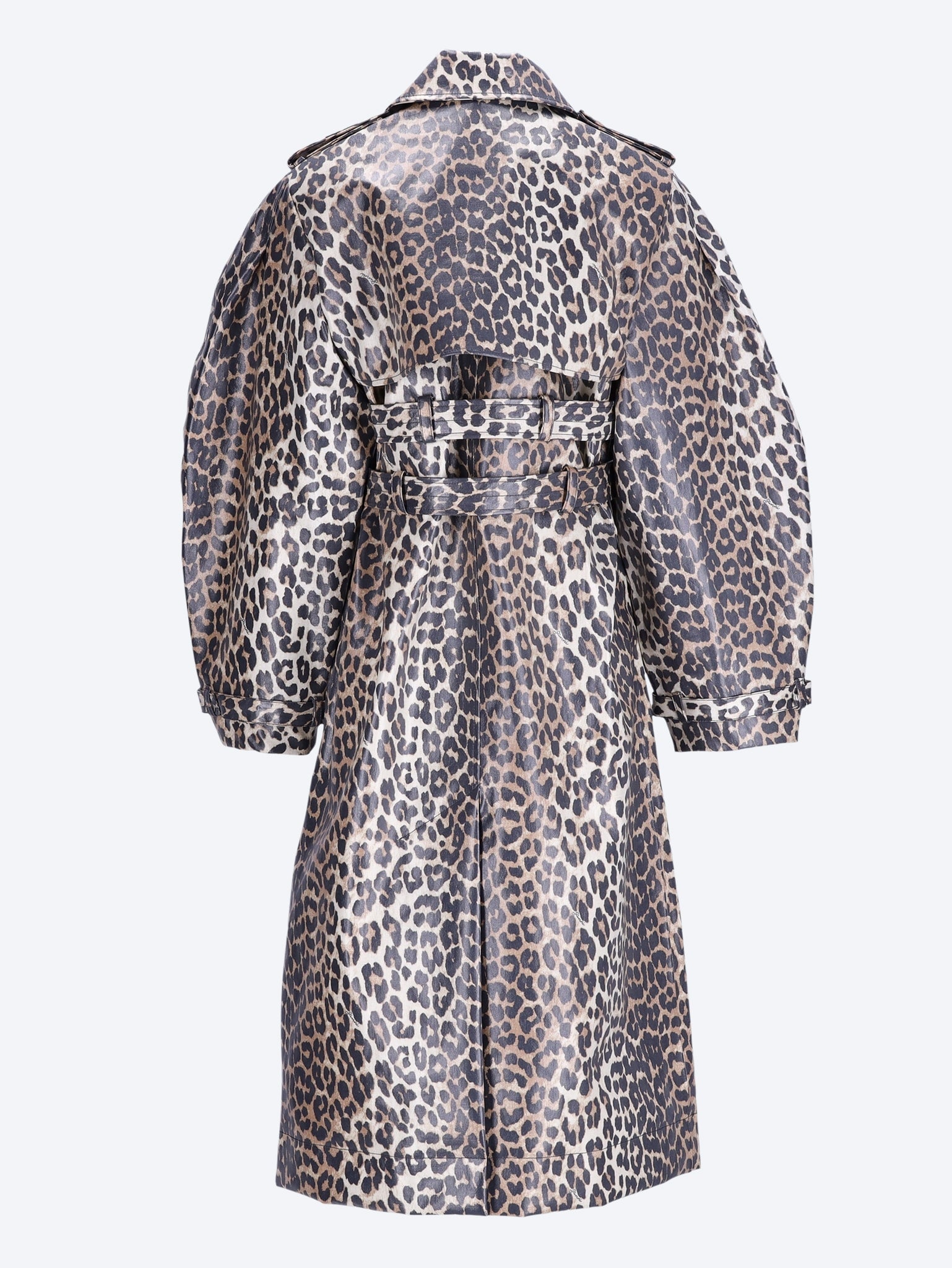 Laminated cotton canvas trench coat 3